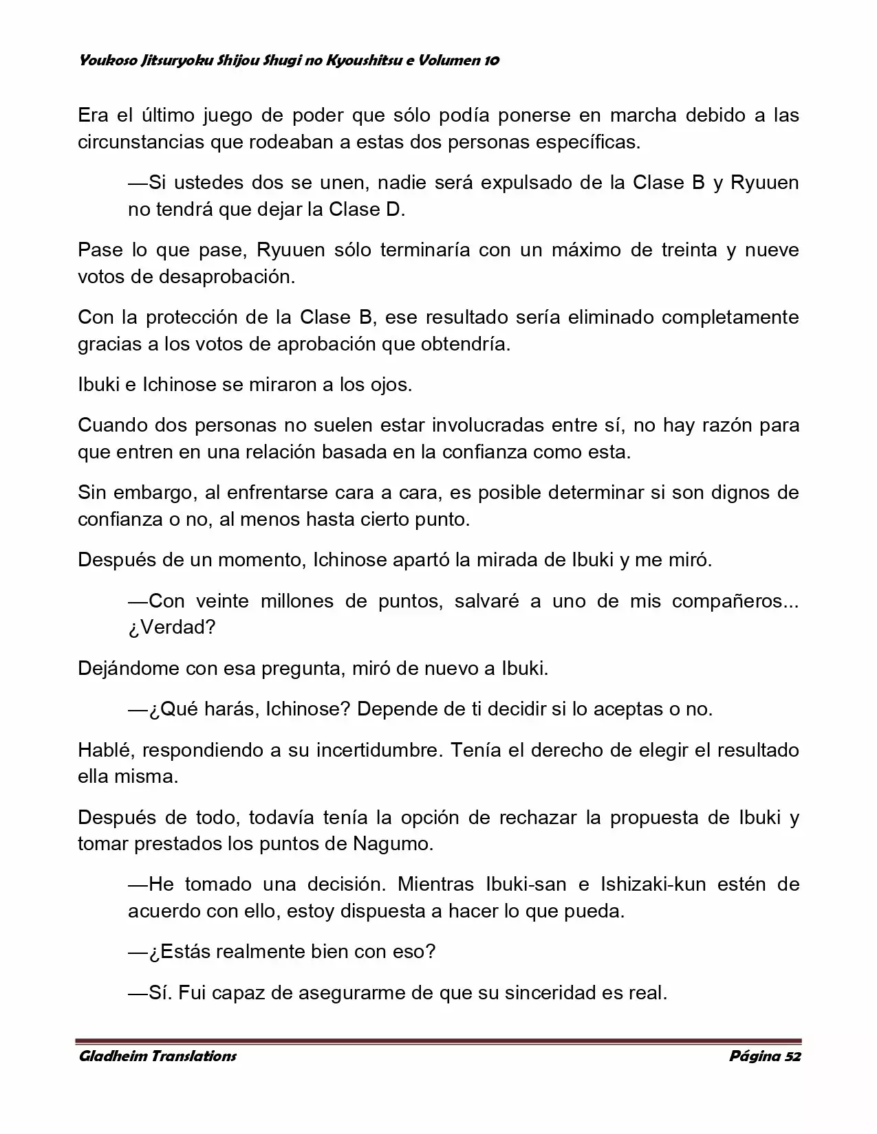 Página 52 del Manga