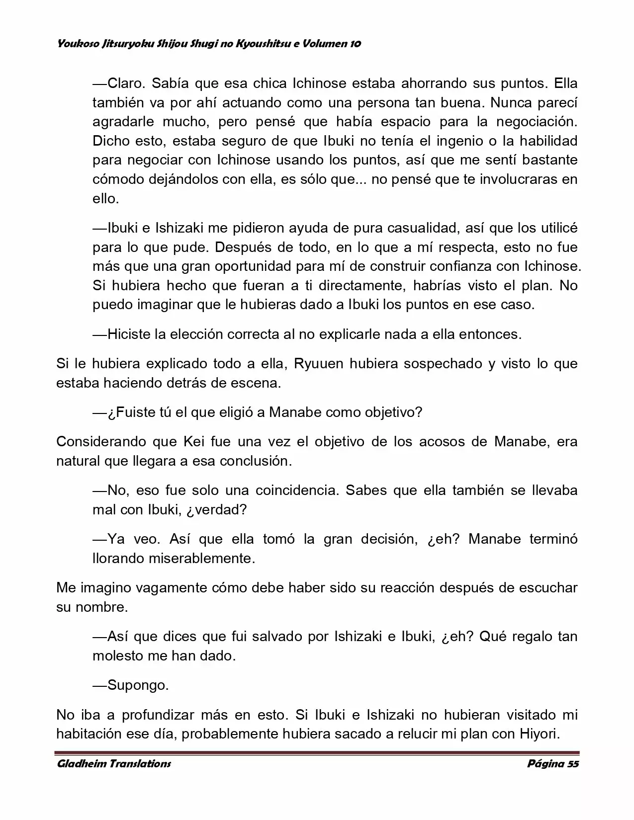 Página 55 del Manga