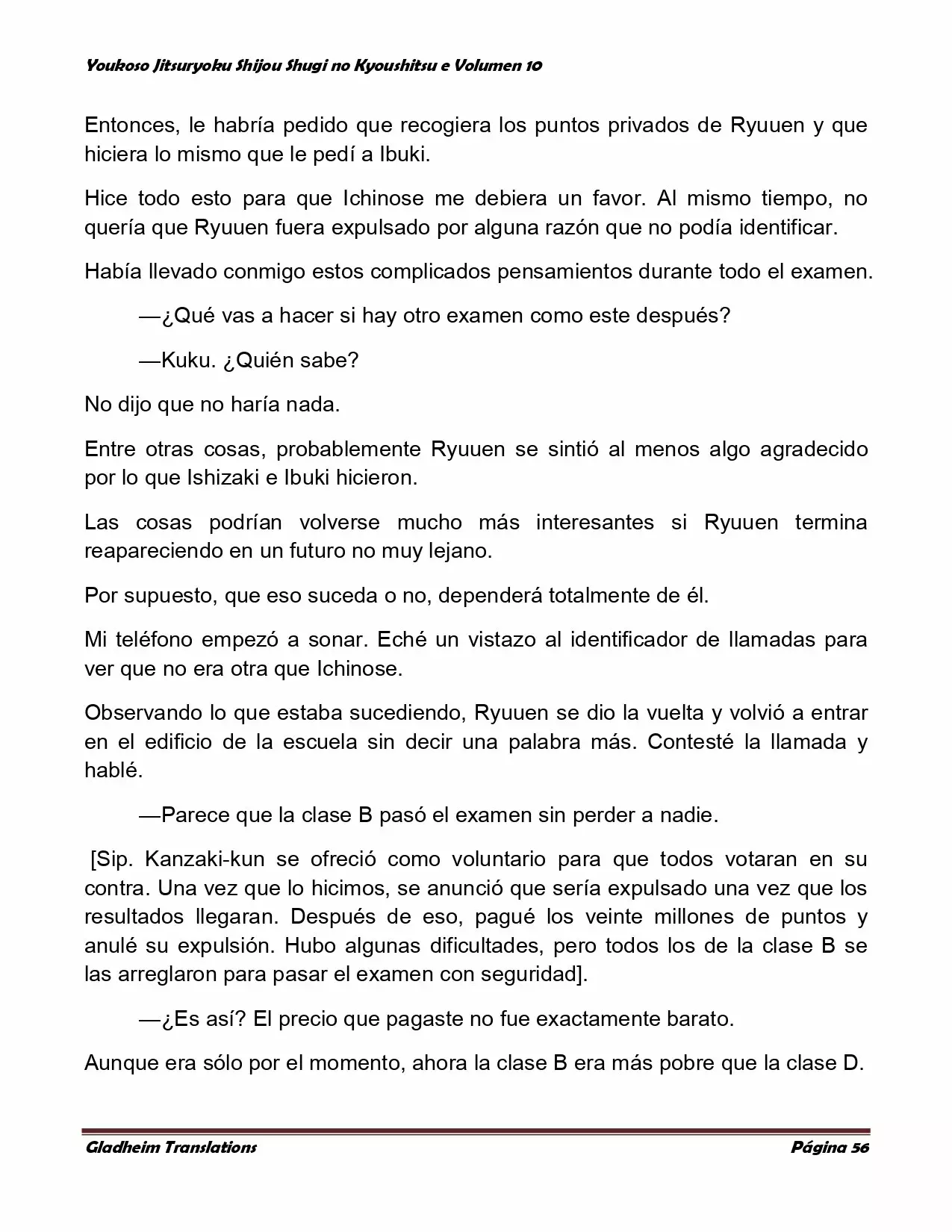 Página 56 del Manga