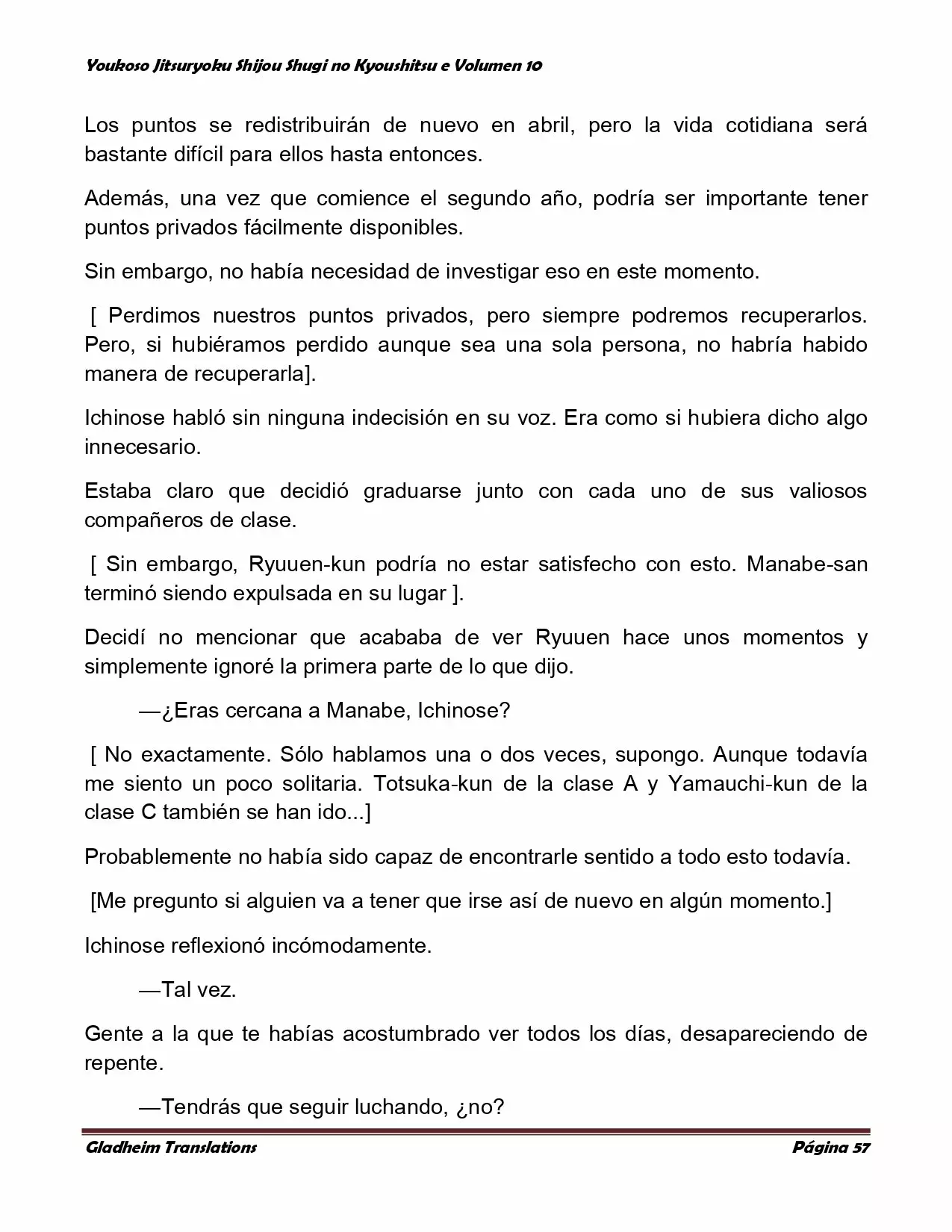 Página 57 del Manga