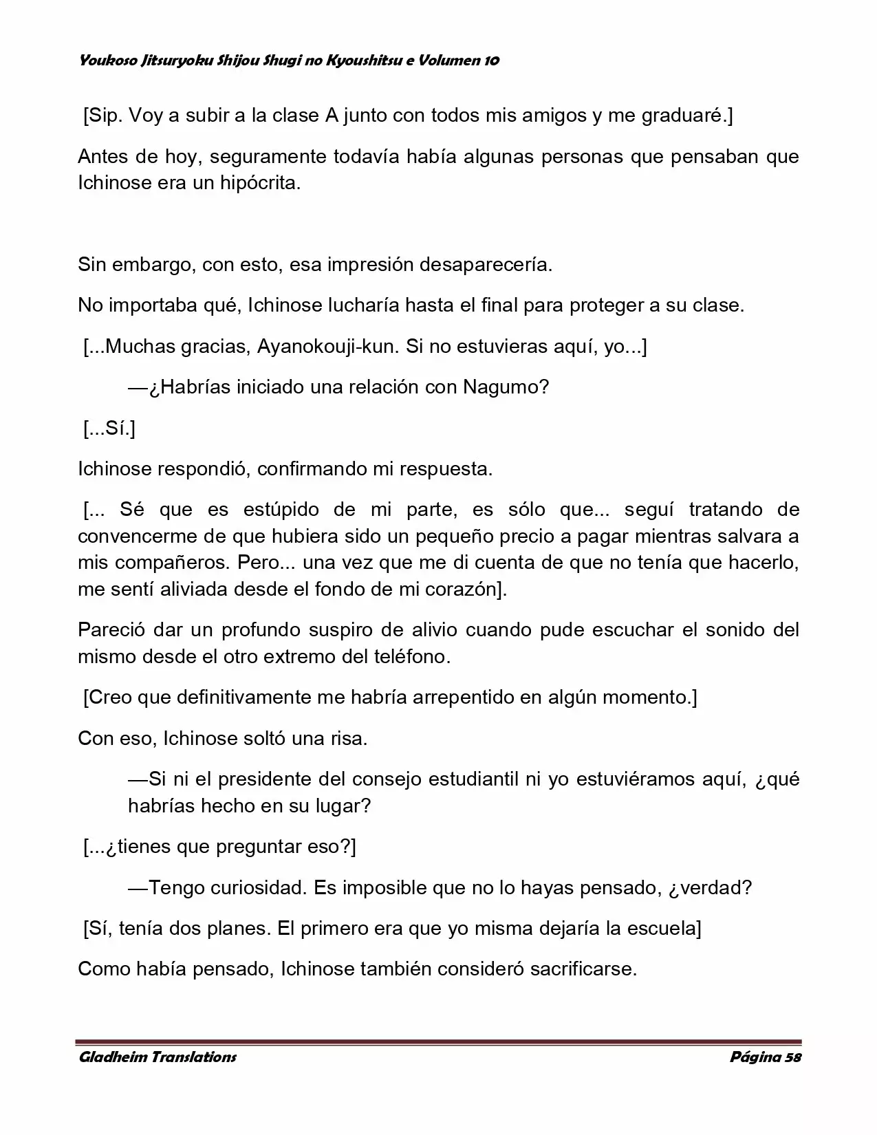 Página 58 del Manga