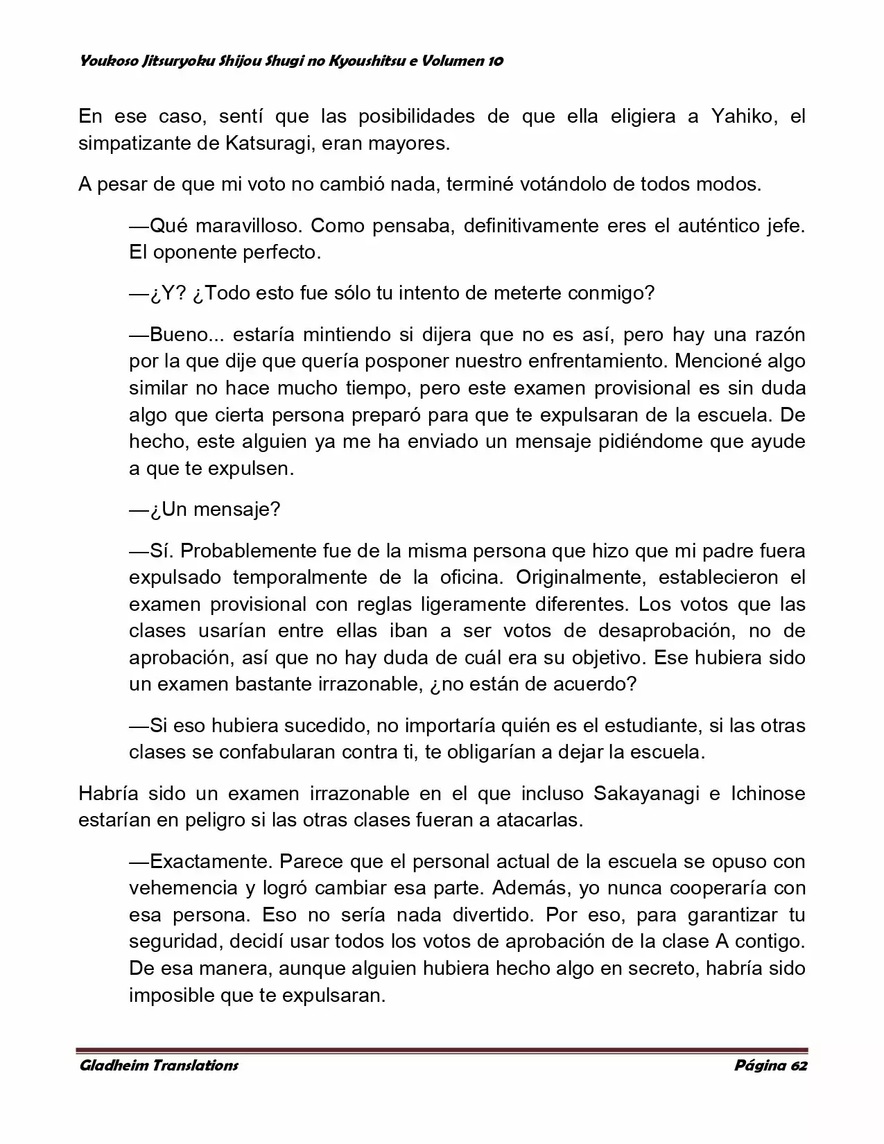 Página 62 del Manga