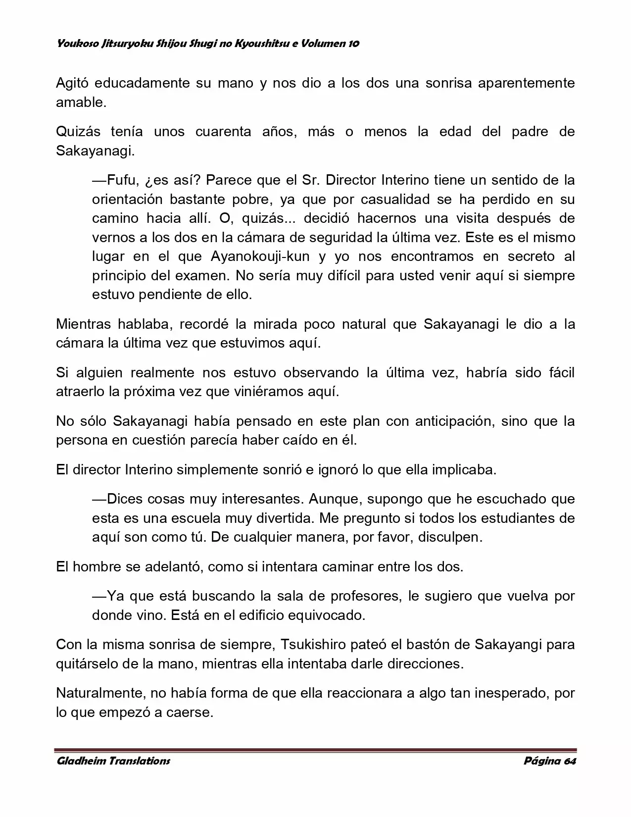 Página 64 del Manga