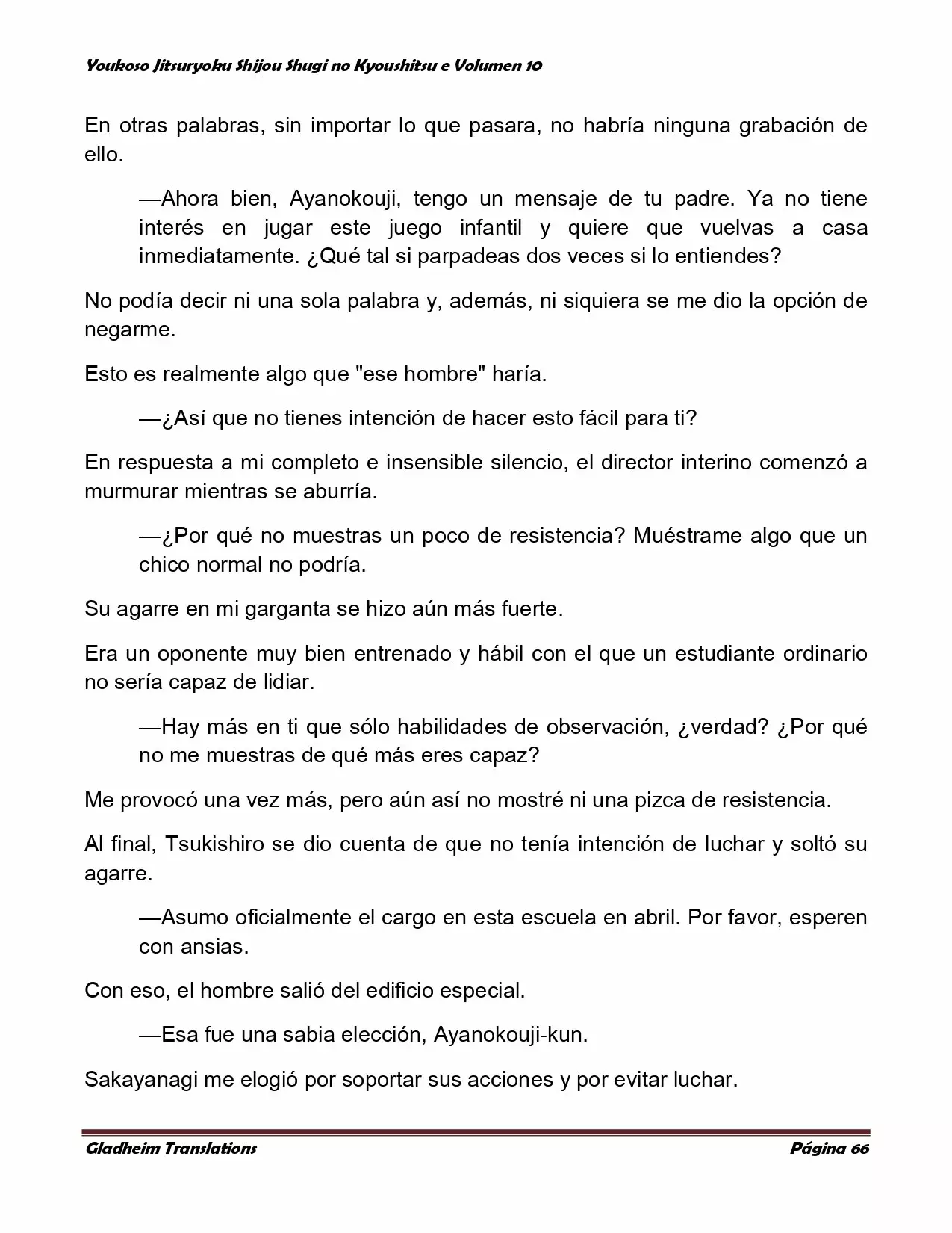 Página 66 del Manga