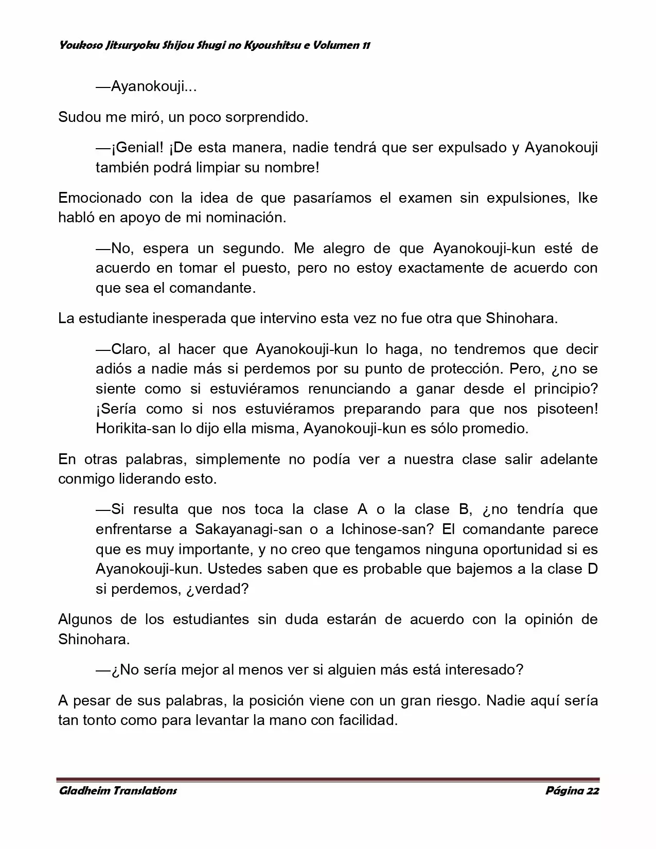 Página 22 del Manga