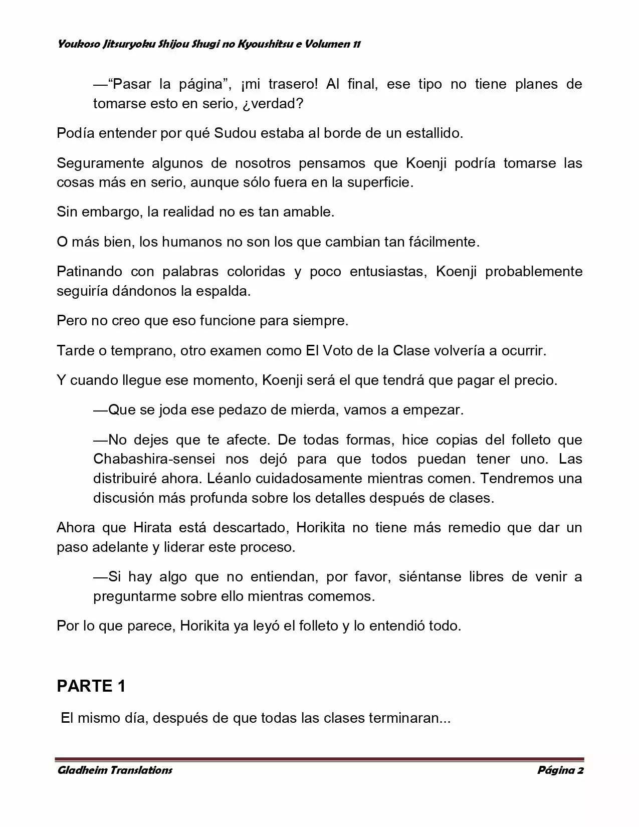 Página 2 del Manga