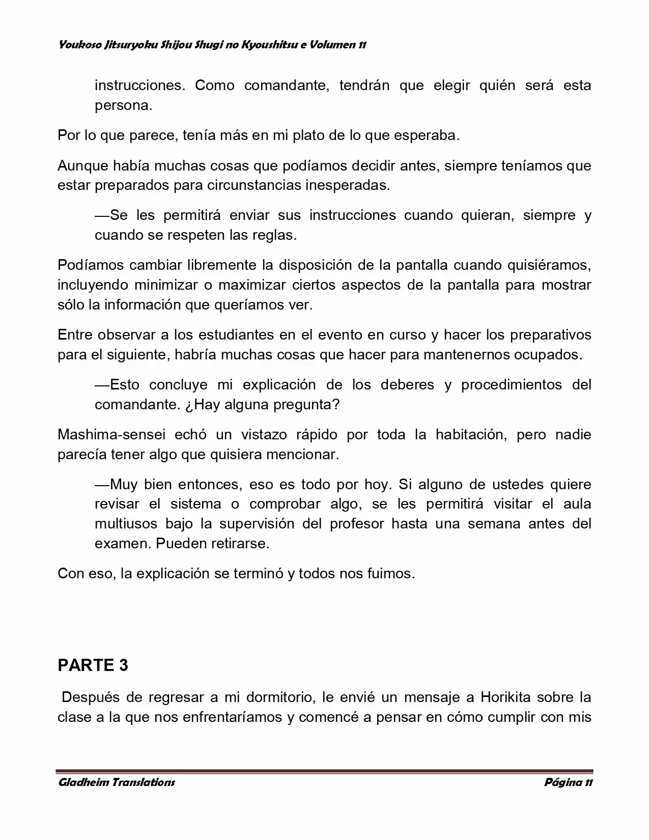 Página 11 del Manga