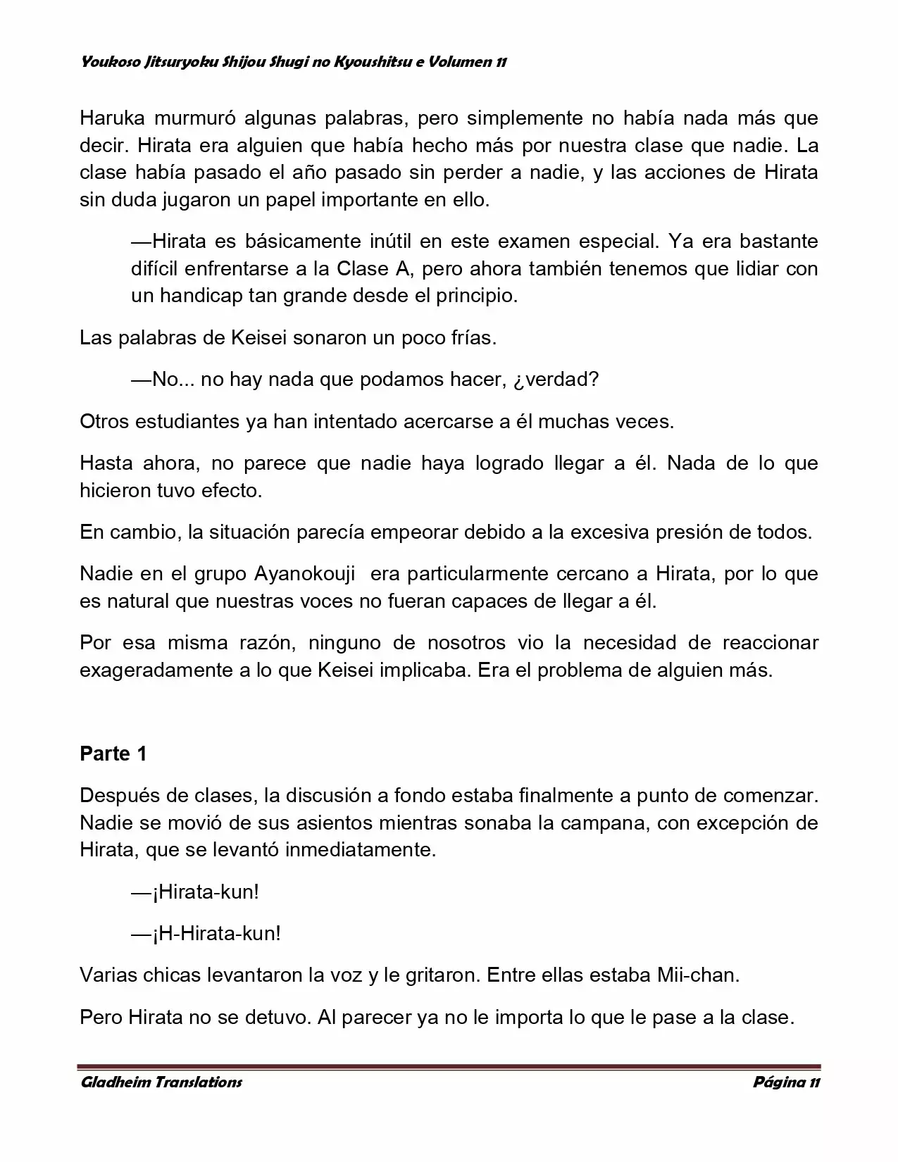 Página 11 del Manga