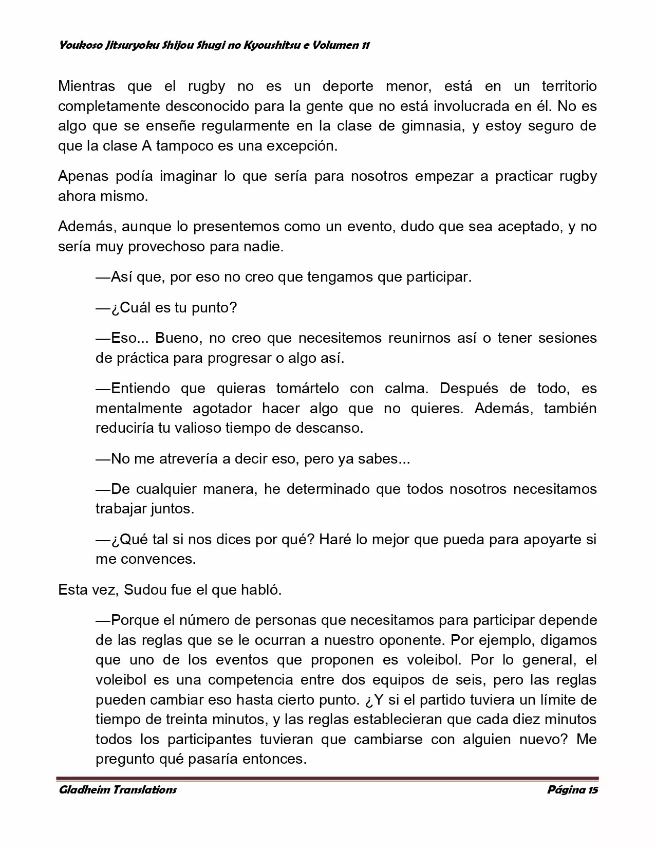 Página 15 del Manga