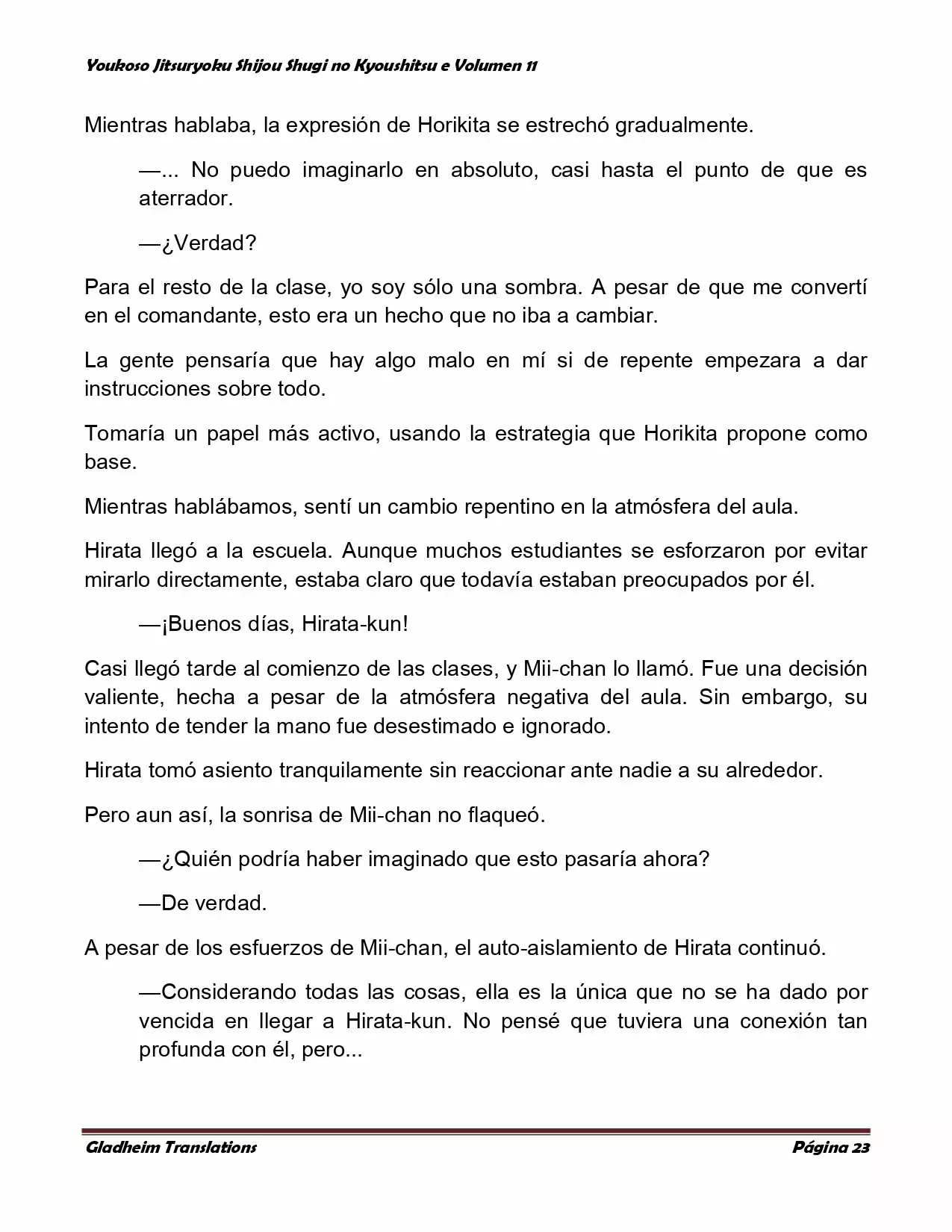 Página 23 del Manga