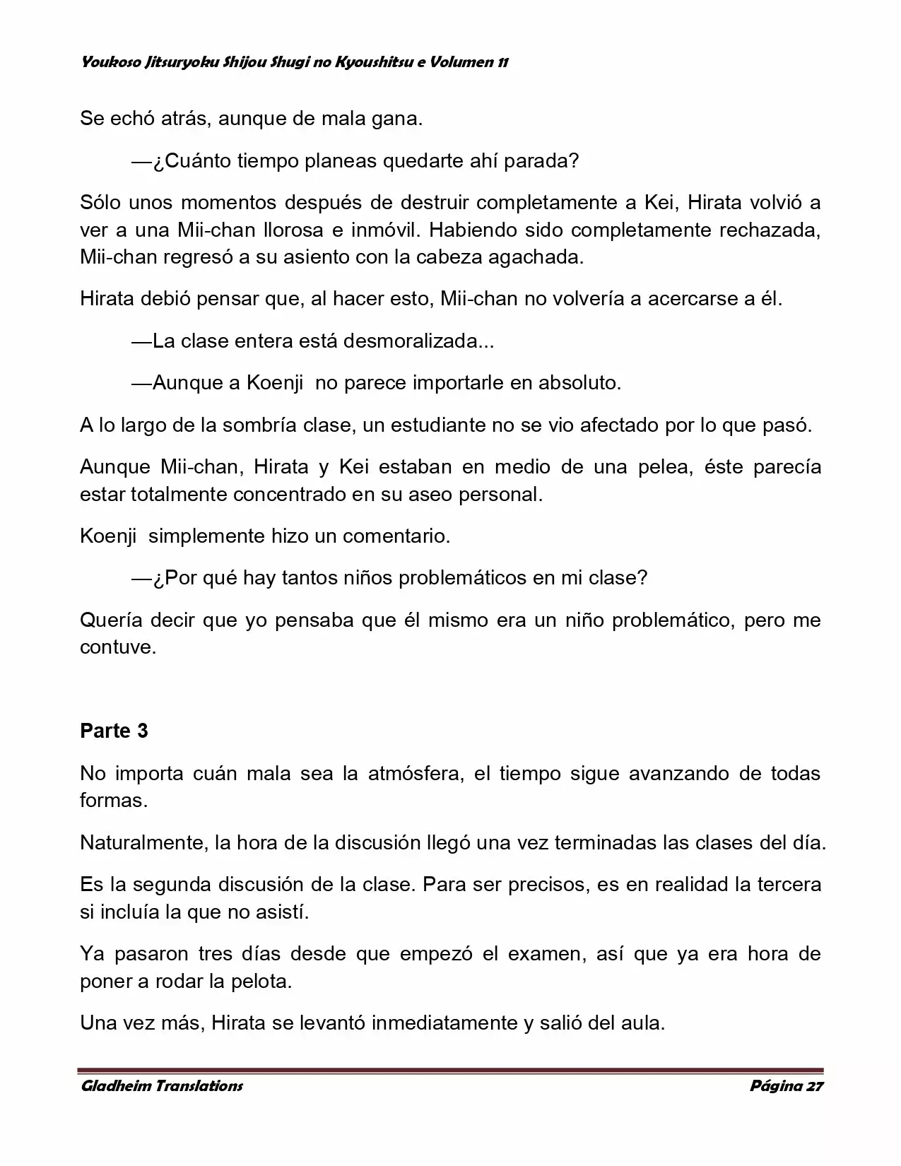 Página 27 del Manga