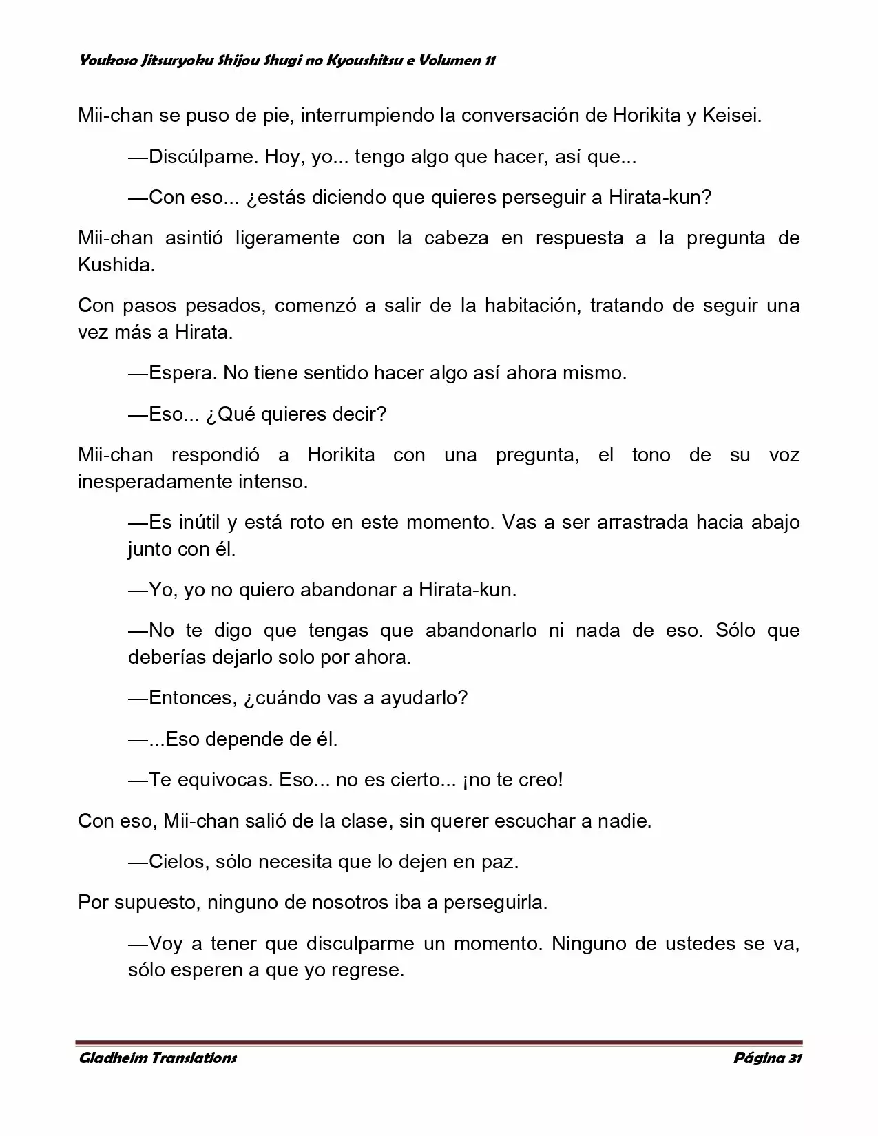 Página 31 del Manga