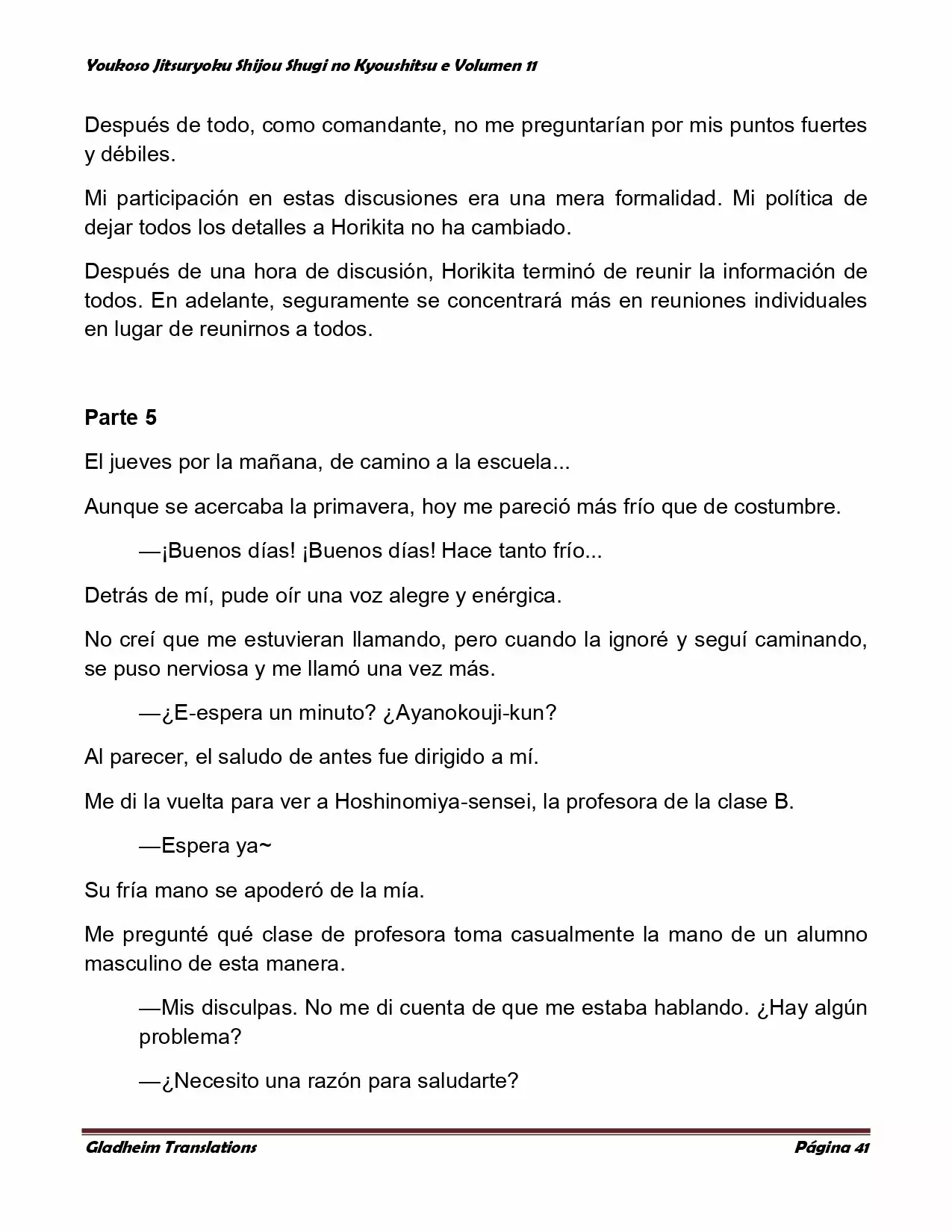 Página 41 del Manga