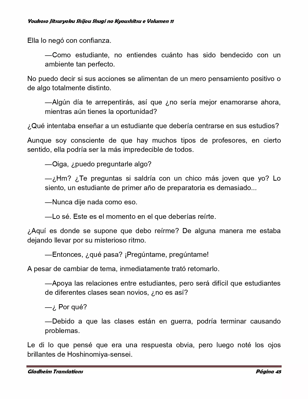 Página 45 del Manga