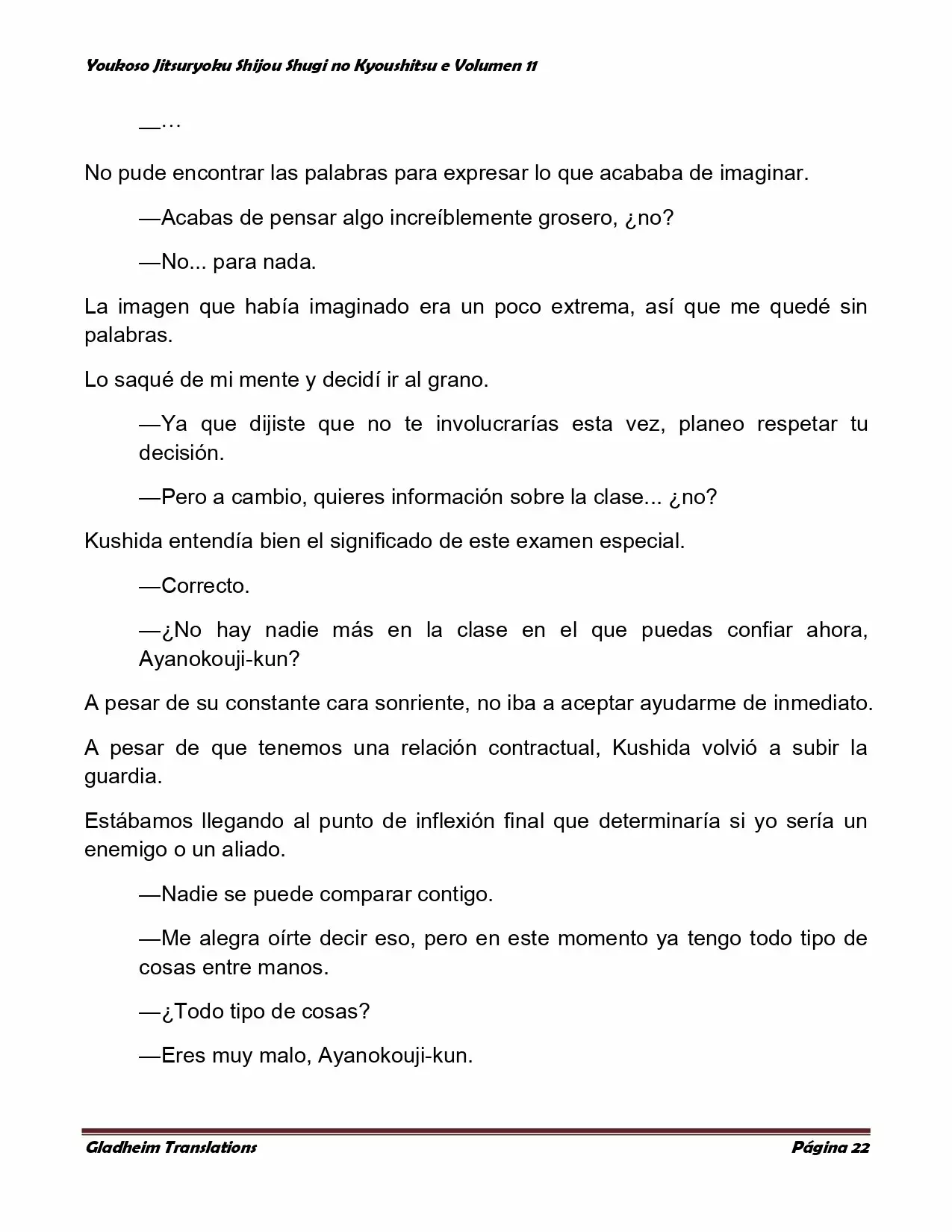 Página 22 del Manga