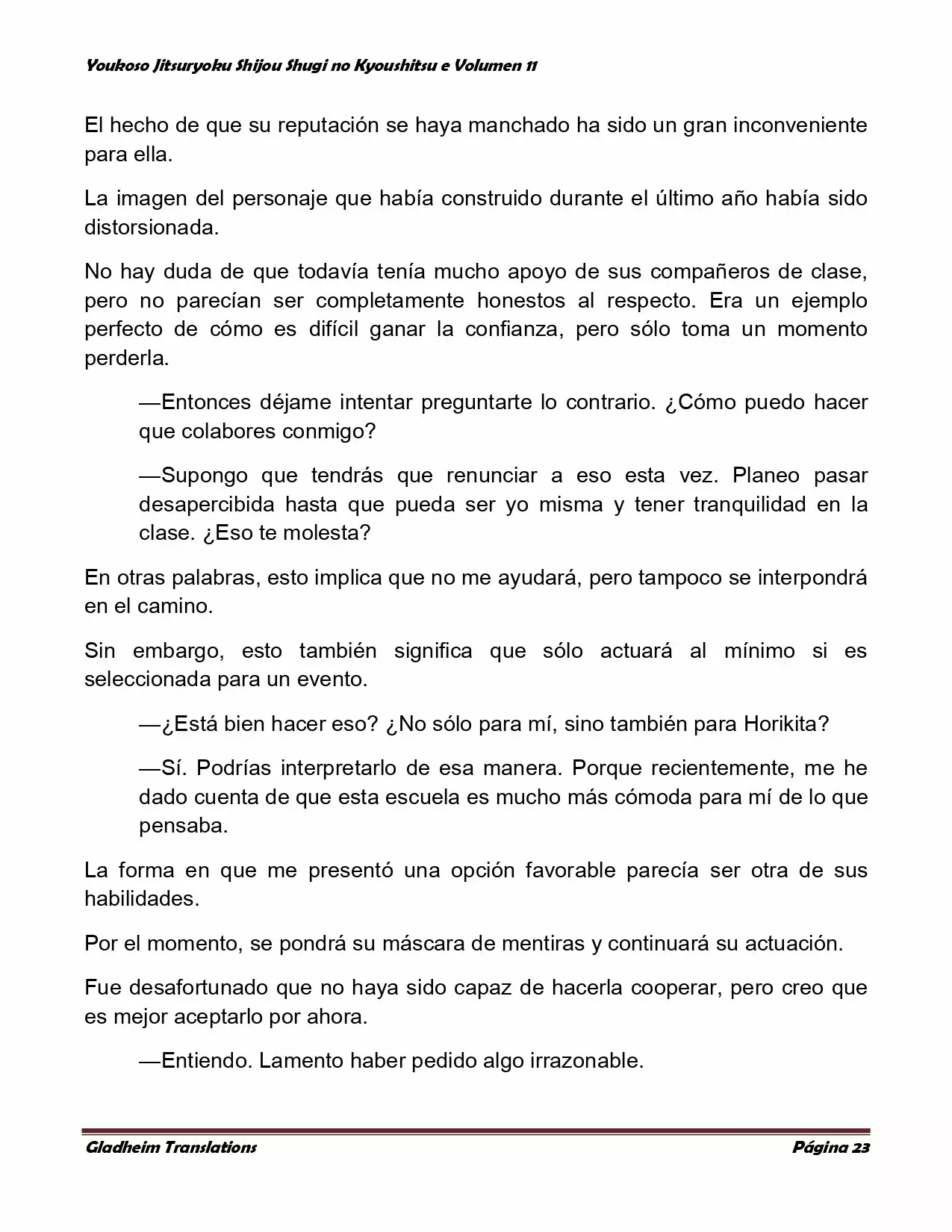 Página 23 del Manga