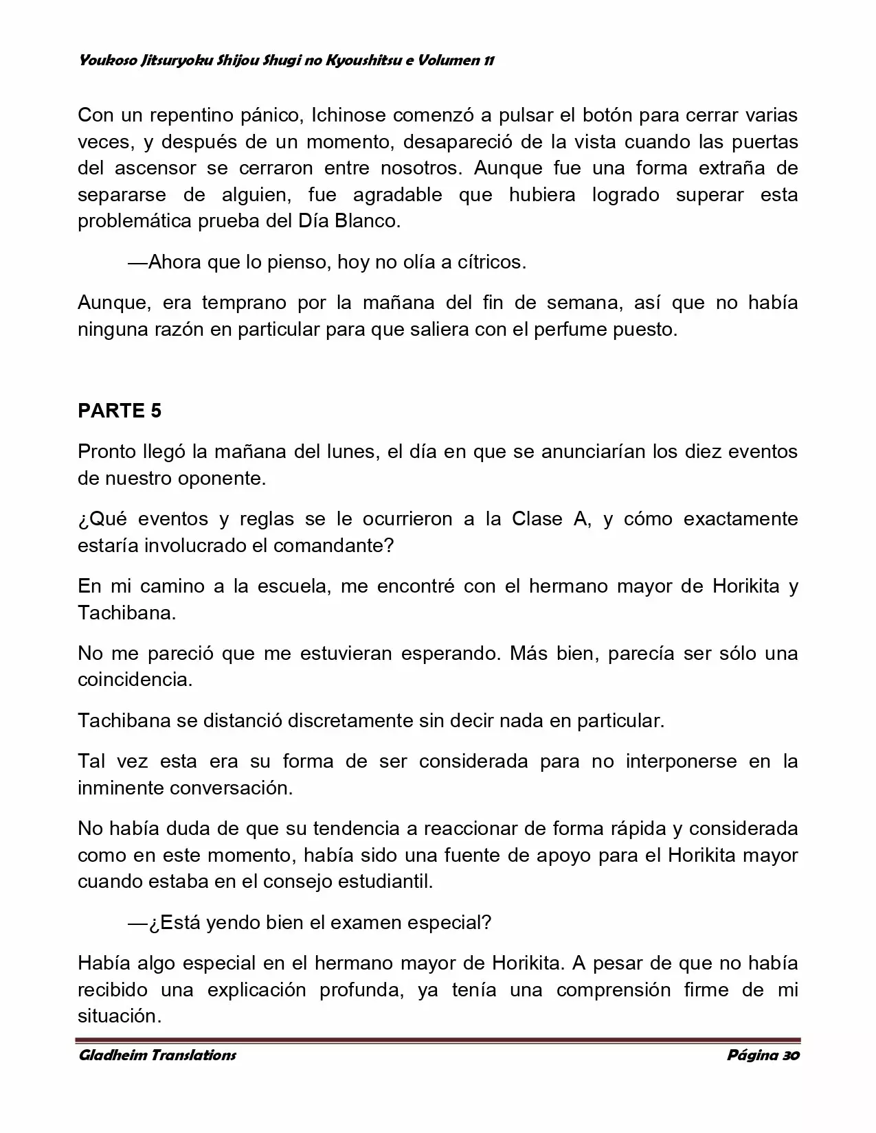 Página 30 del Manga