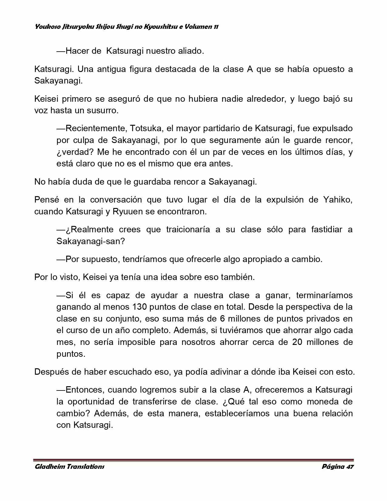 Página 47 del Manga