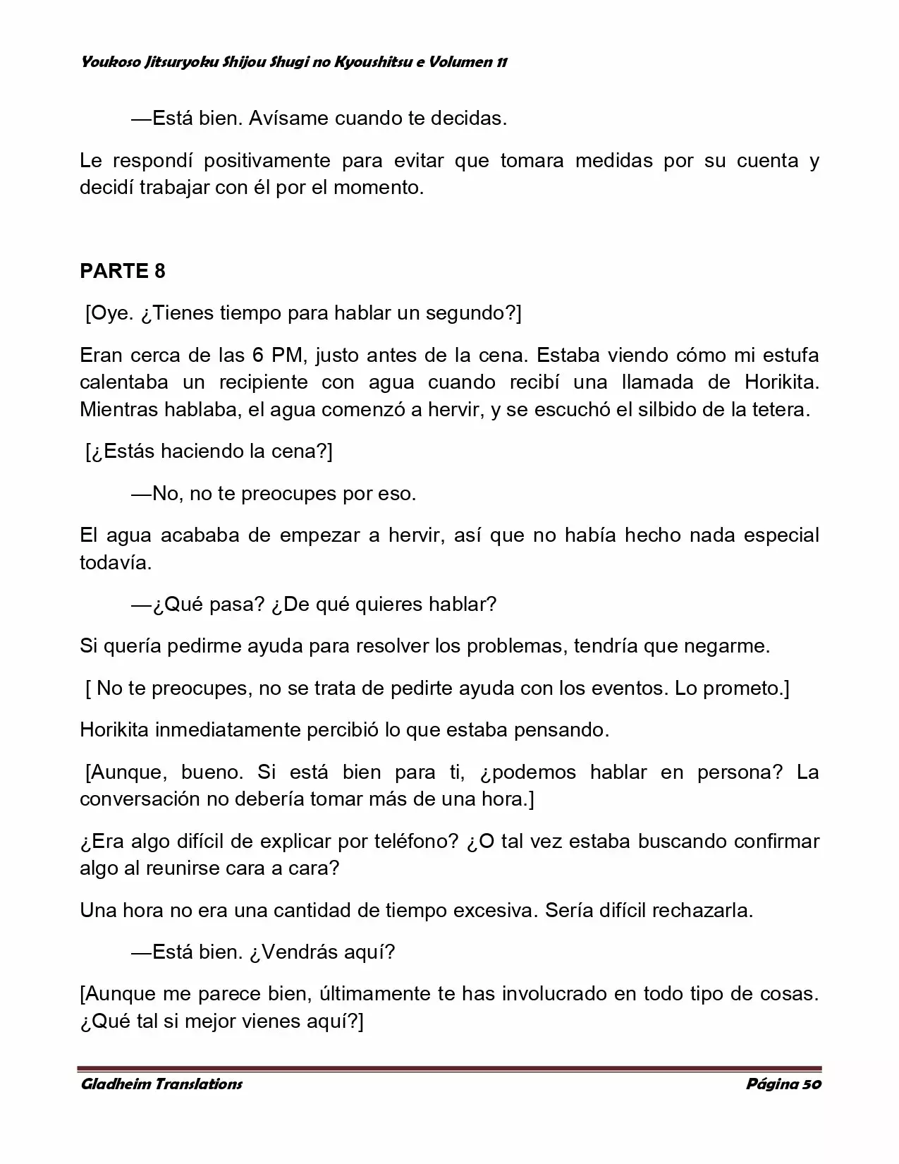 Página 50 del Manga