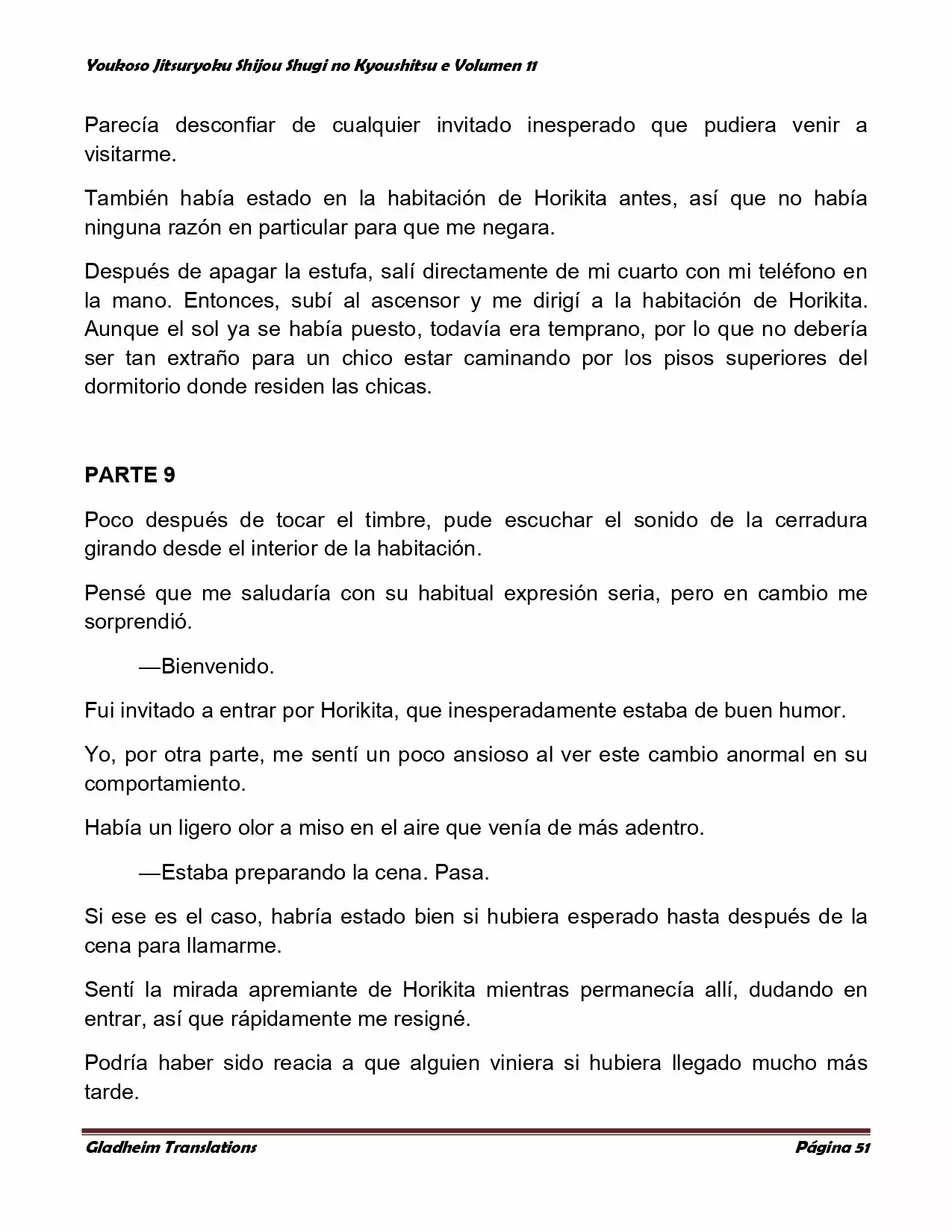 Página 51 del Manga