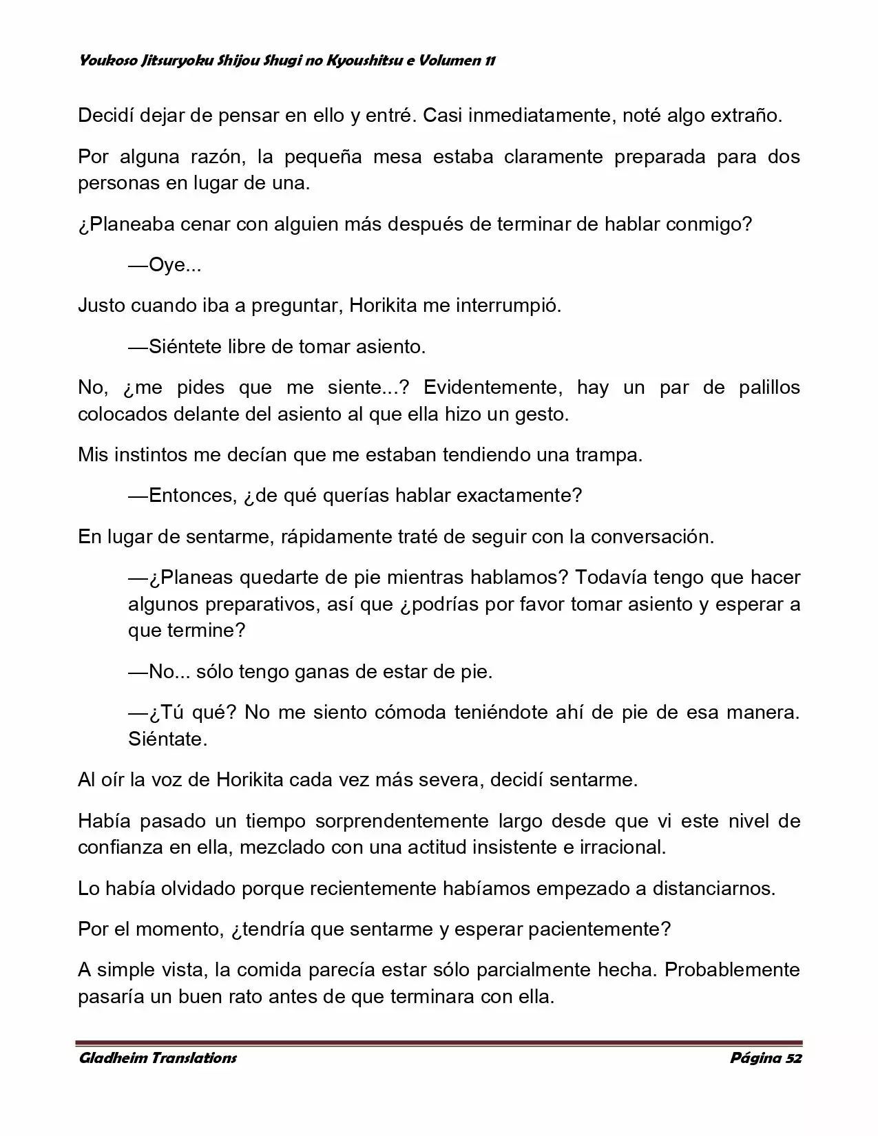 Página 52 del Manga