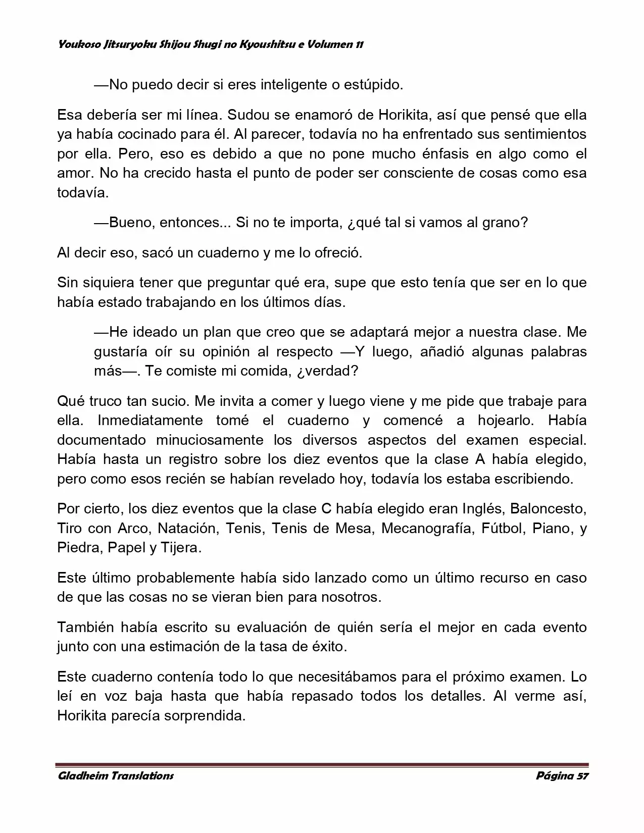 Página 57 del Manga