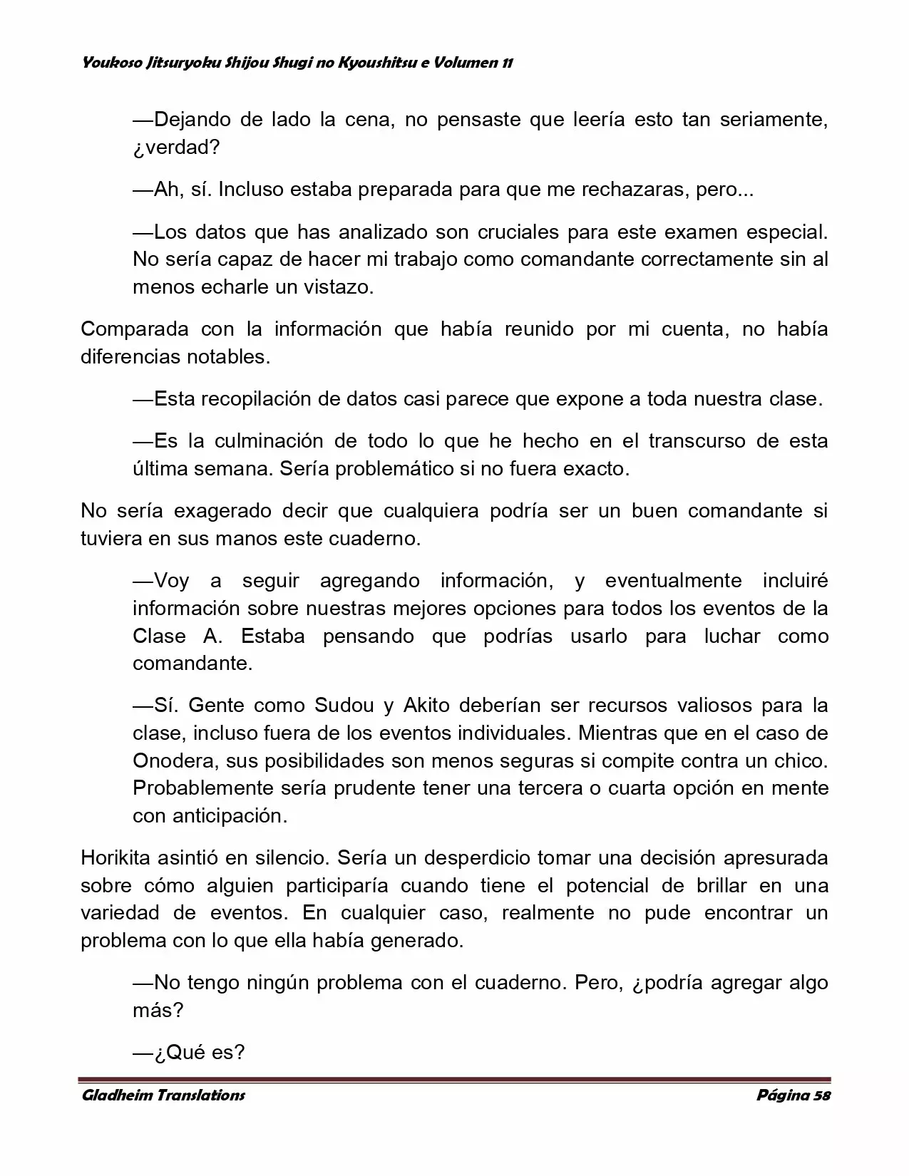 Página 58 del Manga