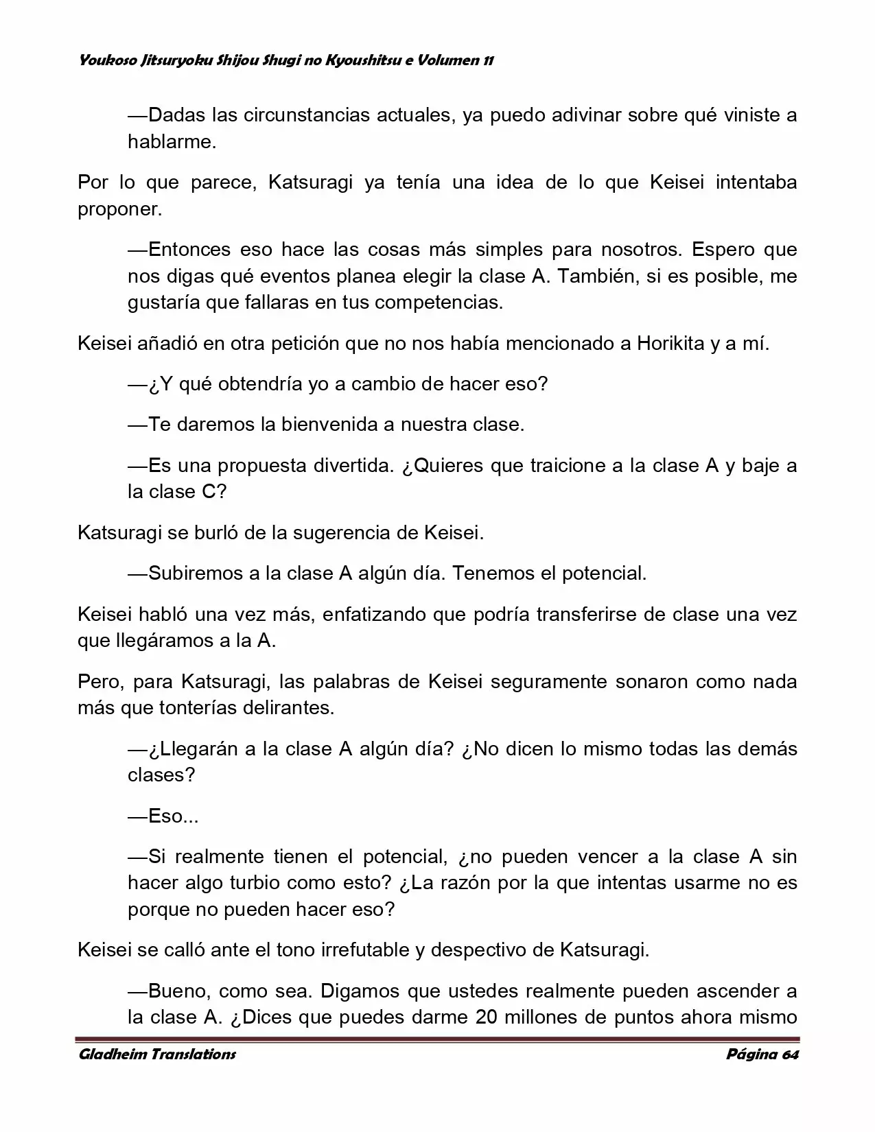 Página 64 del Manga