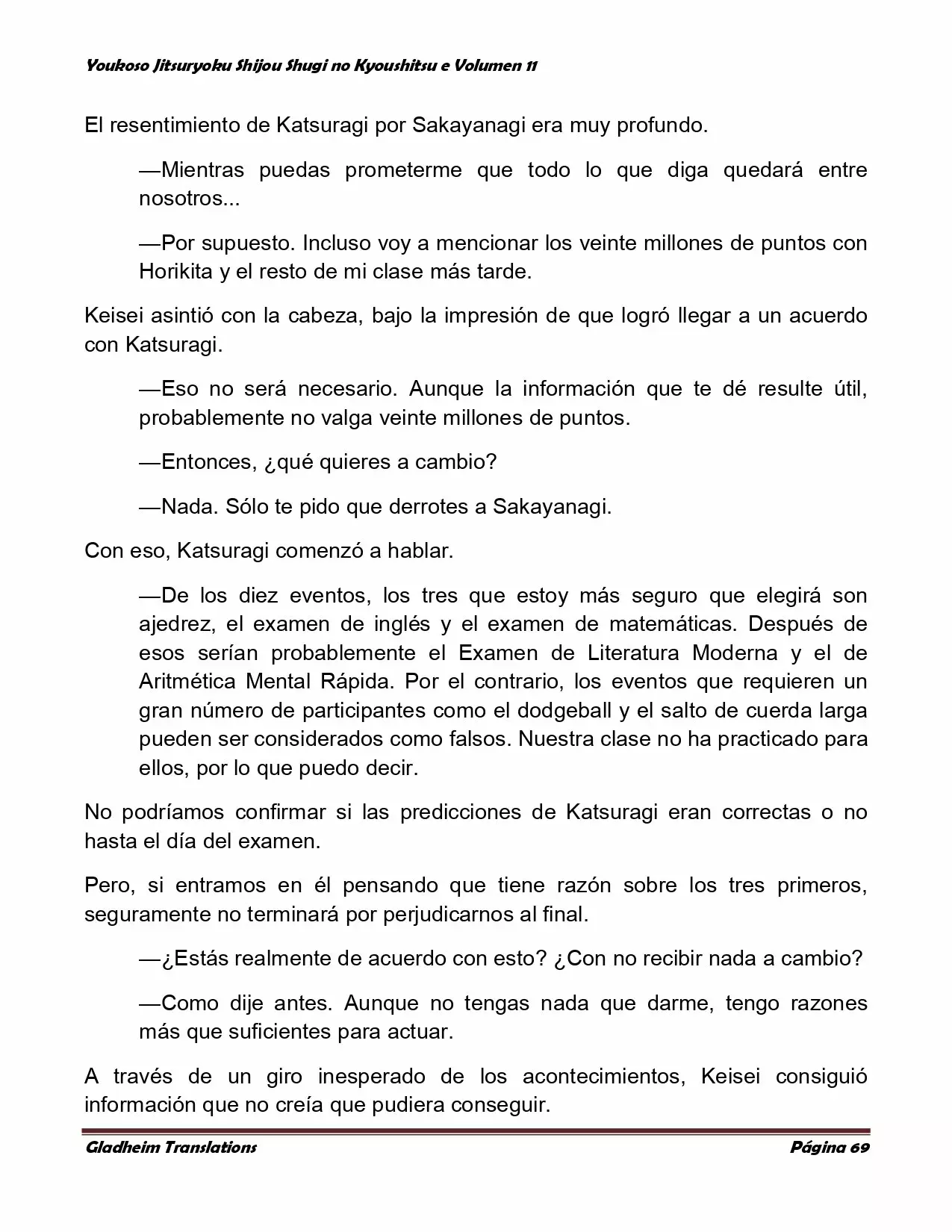 Página 69 del Manga
