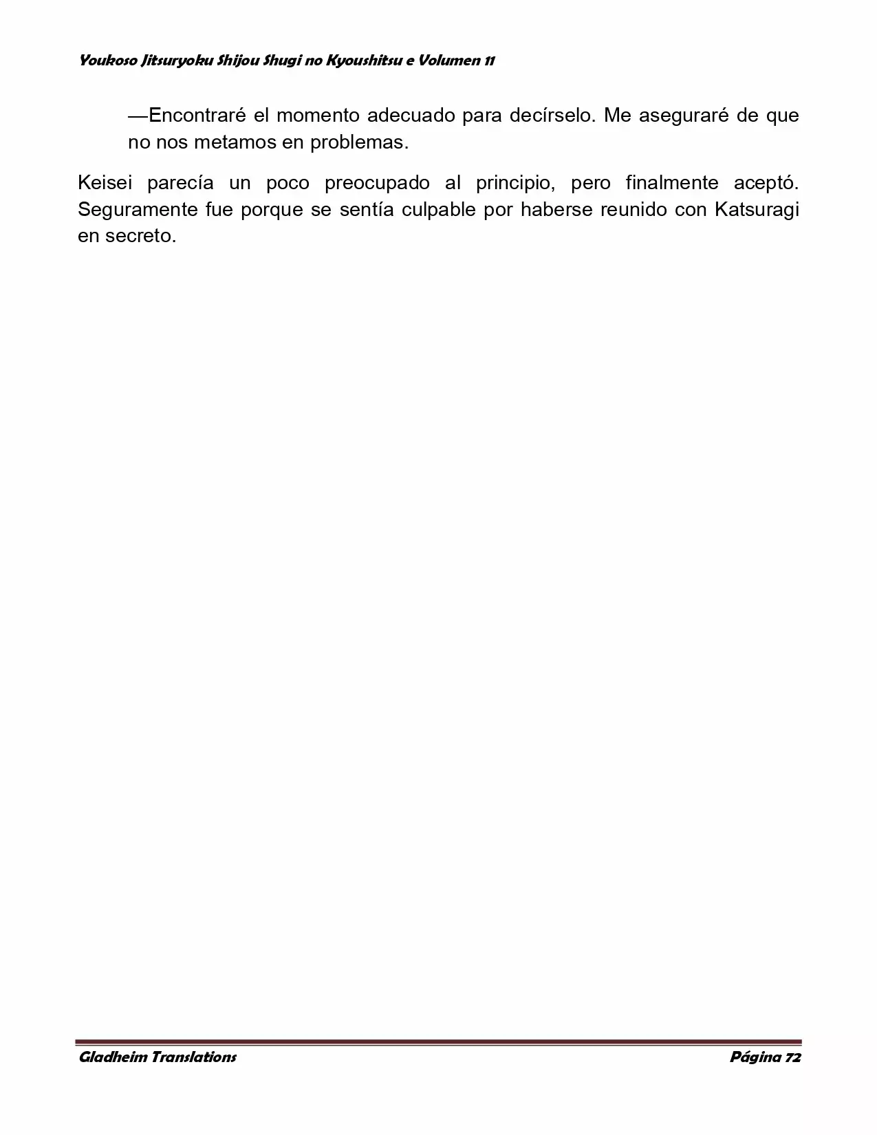 Página 72 del Manga