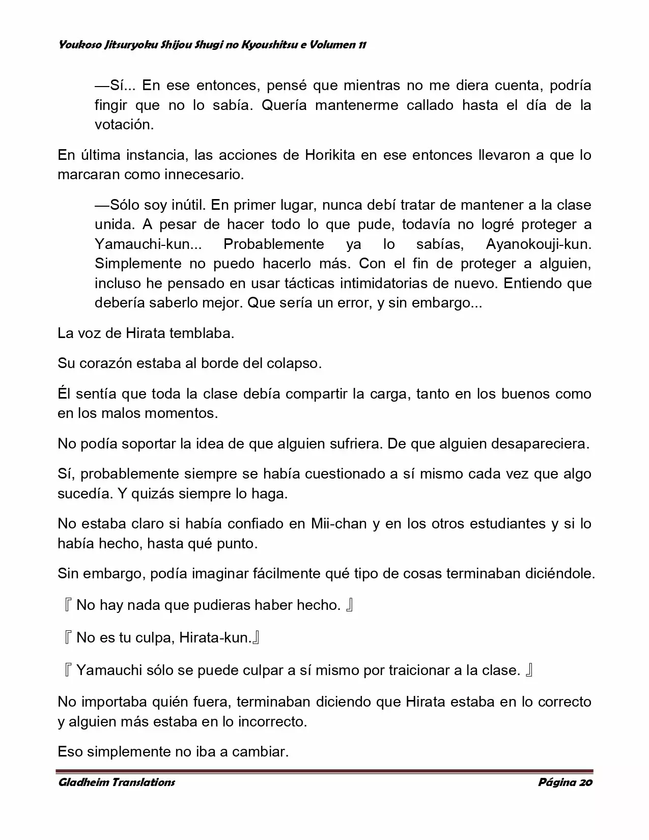 Página 20 del Manga