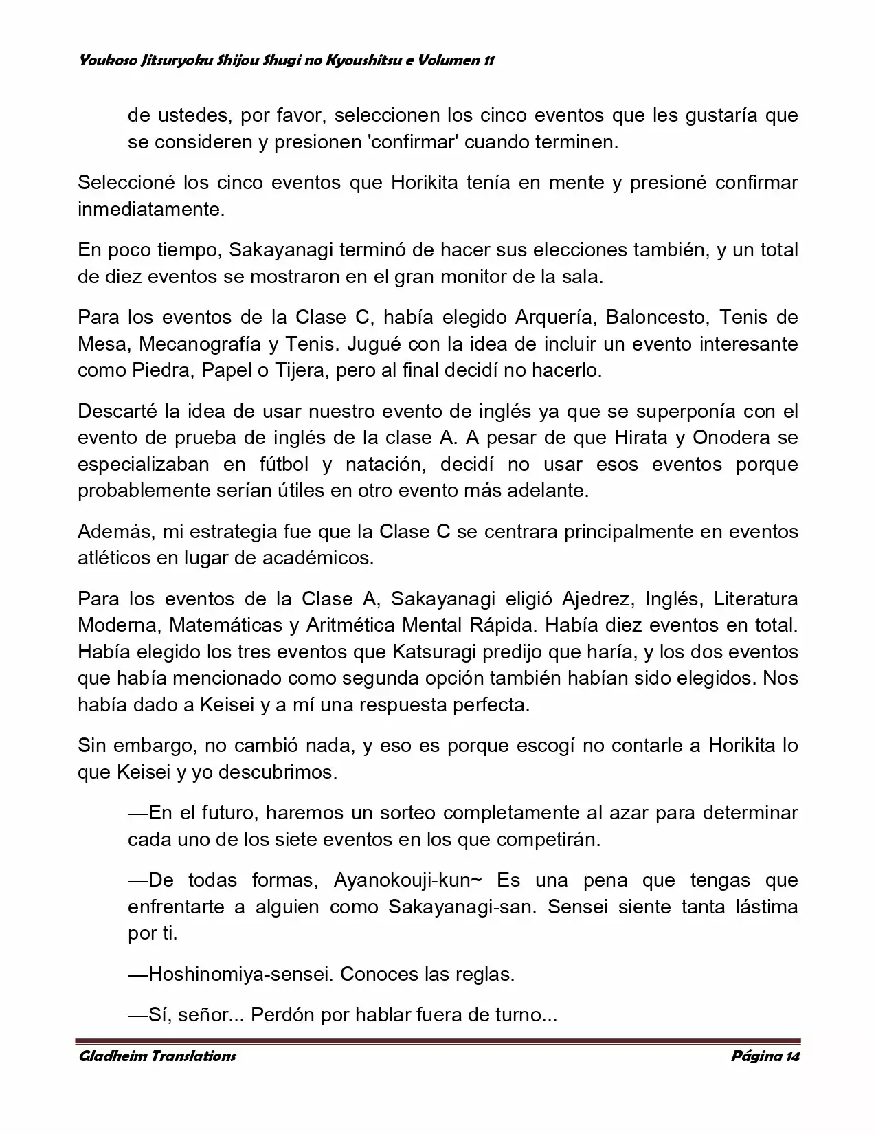 Página 14 del Manga