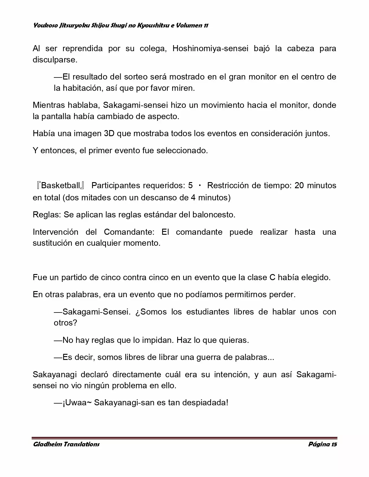 Página 15 del Manga