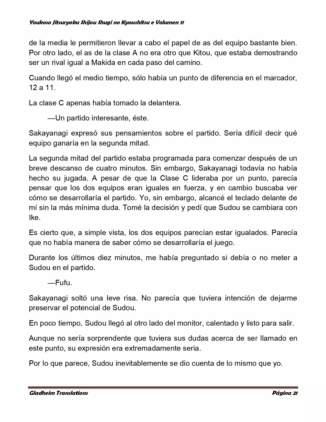 Página 21 del Manga