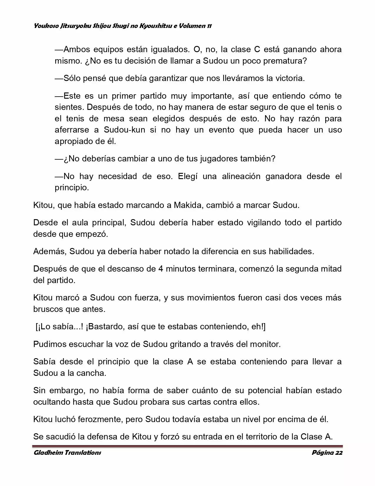 Página 22 del Manga