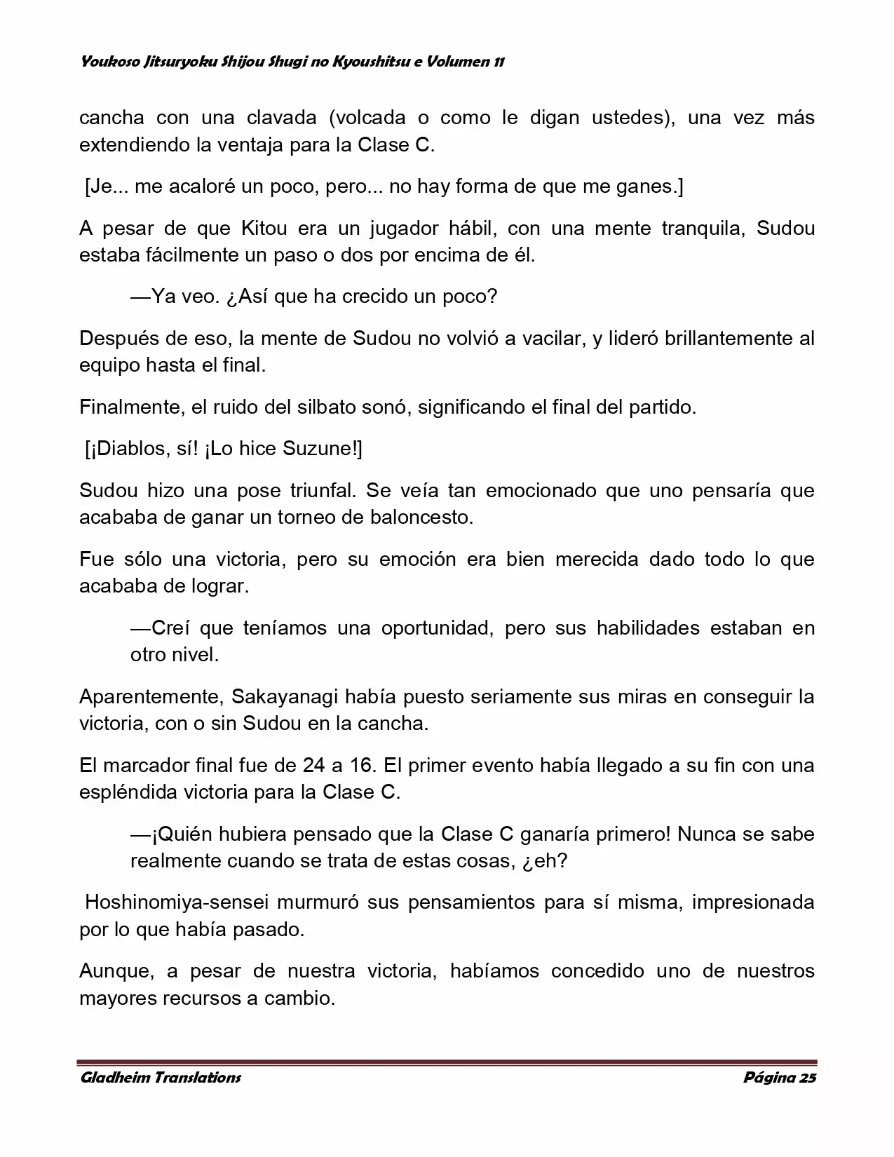 Página 25 del Manga