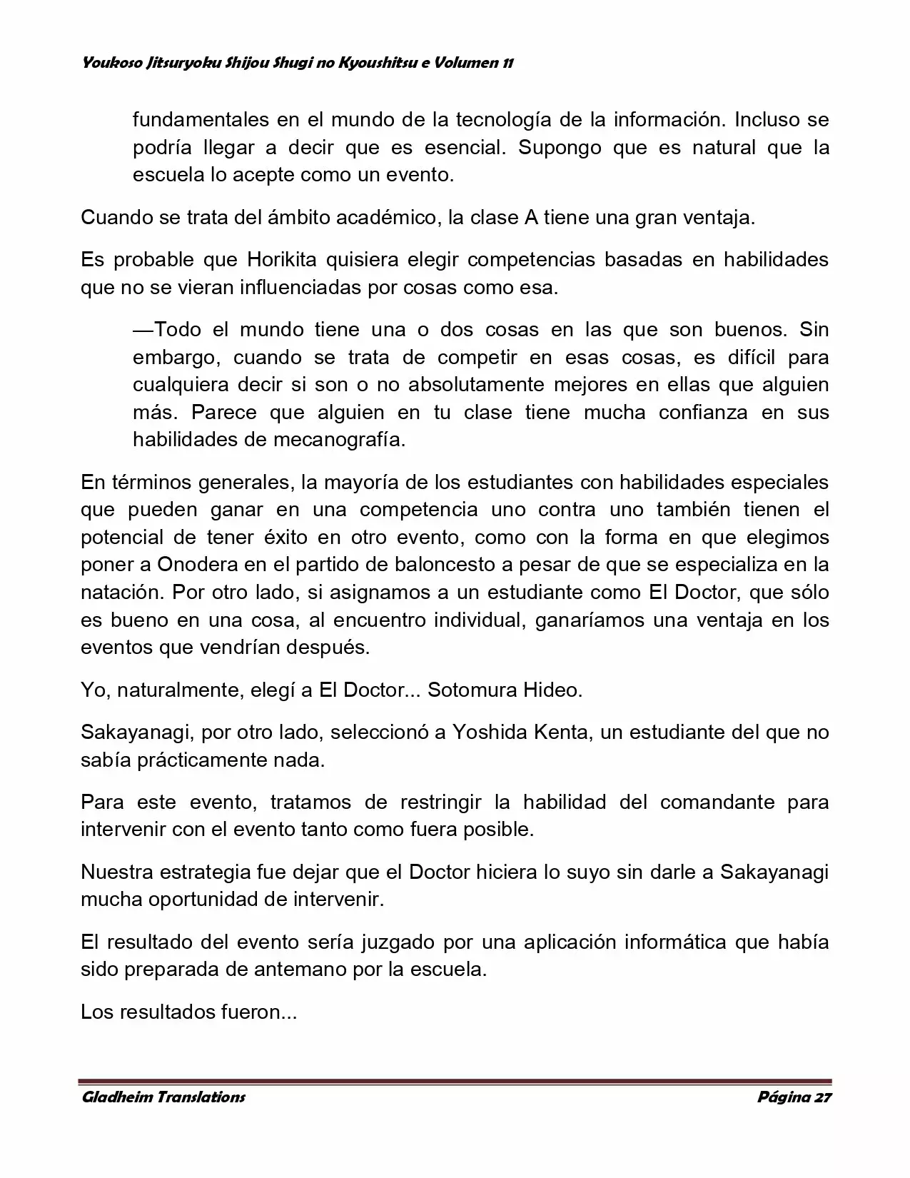 Página 27 del Manga