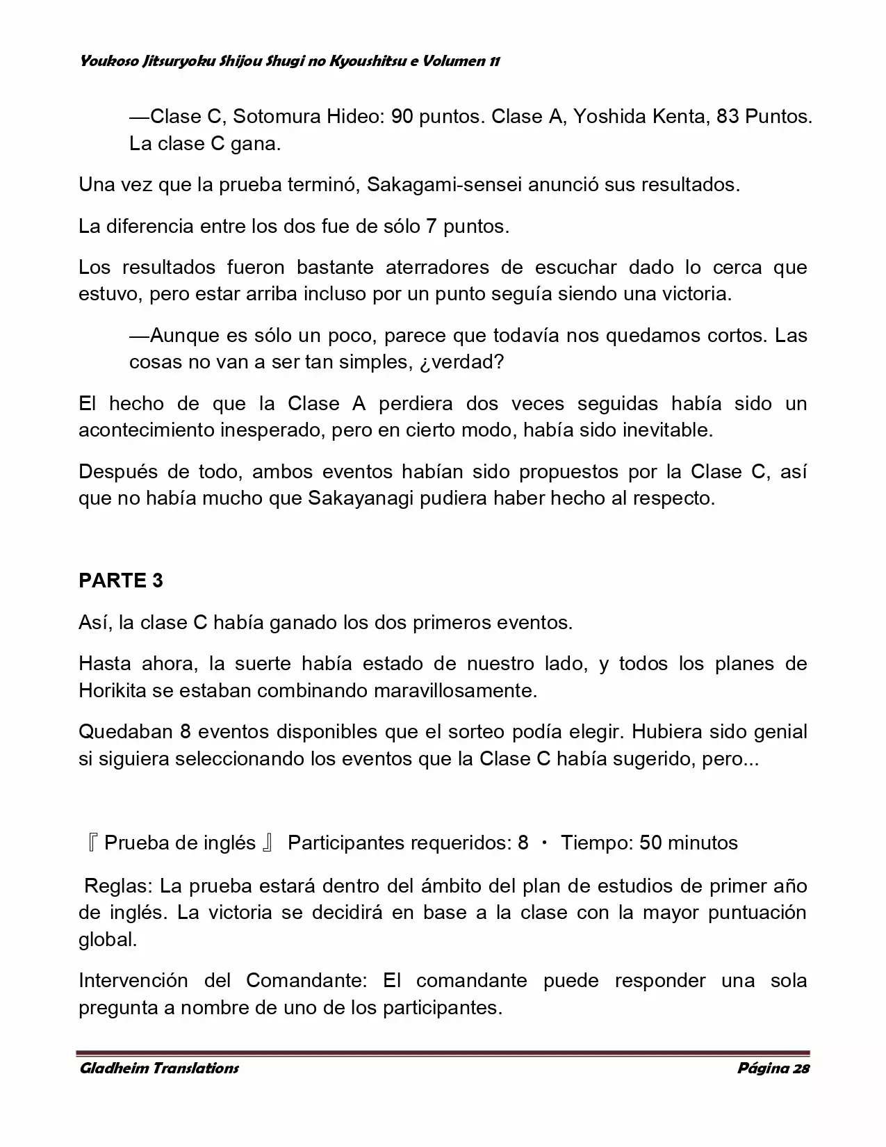 Página 28 del Manga