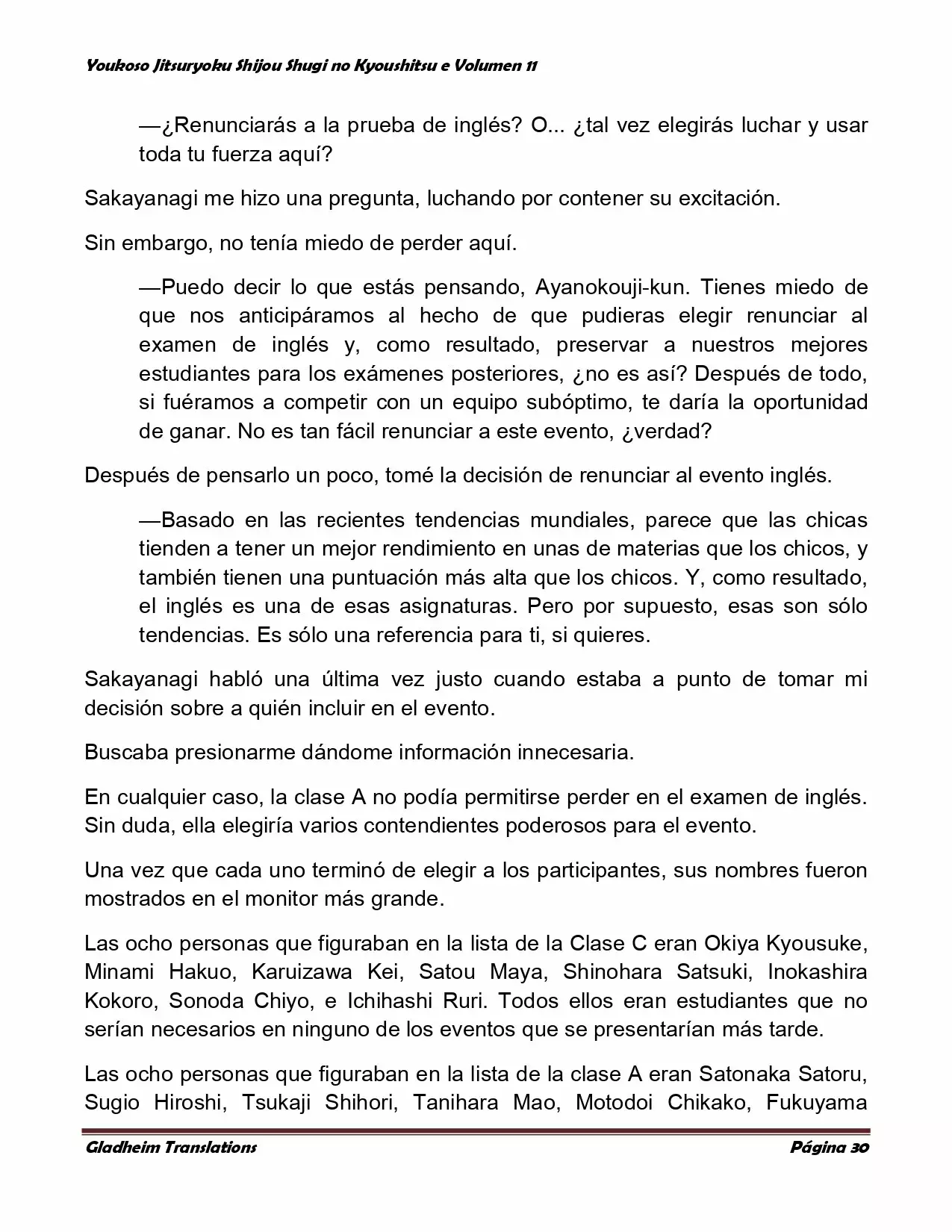 Página 30 del Manga