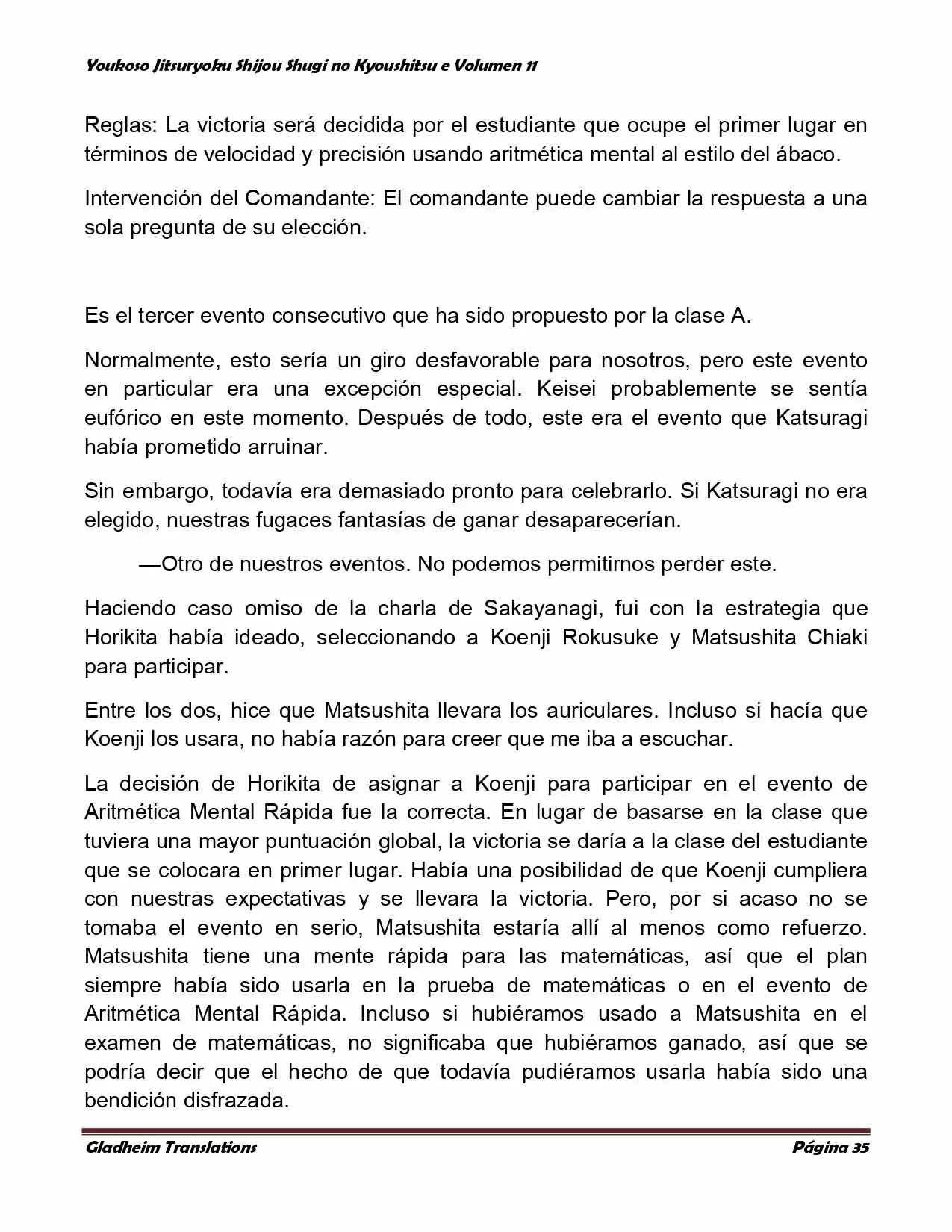 Página 35 del Manga