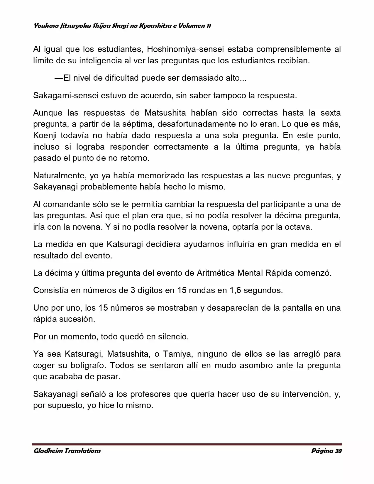 Página 38 del Manga