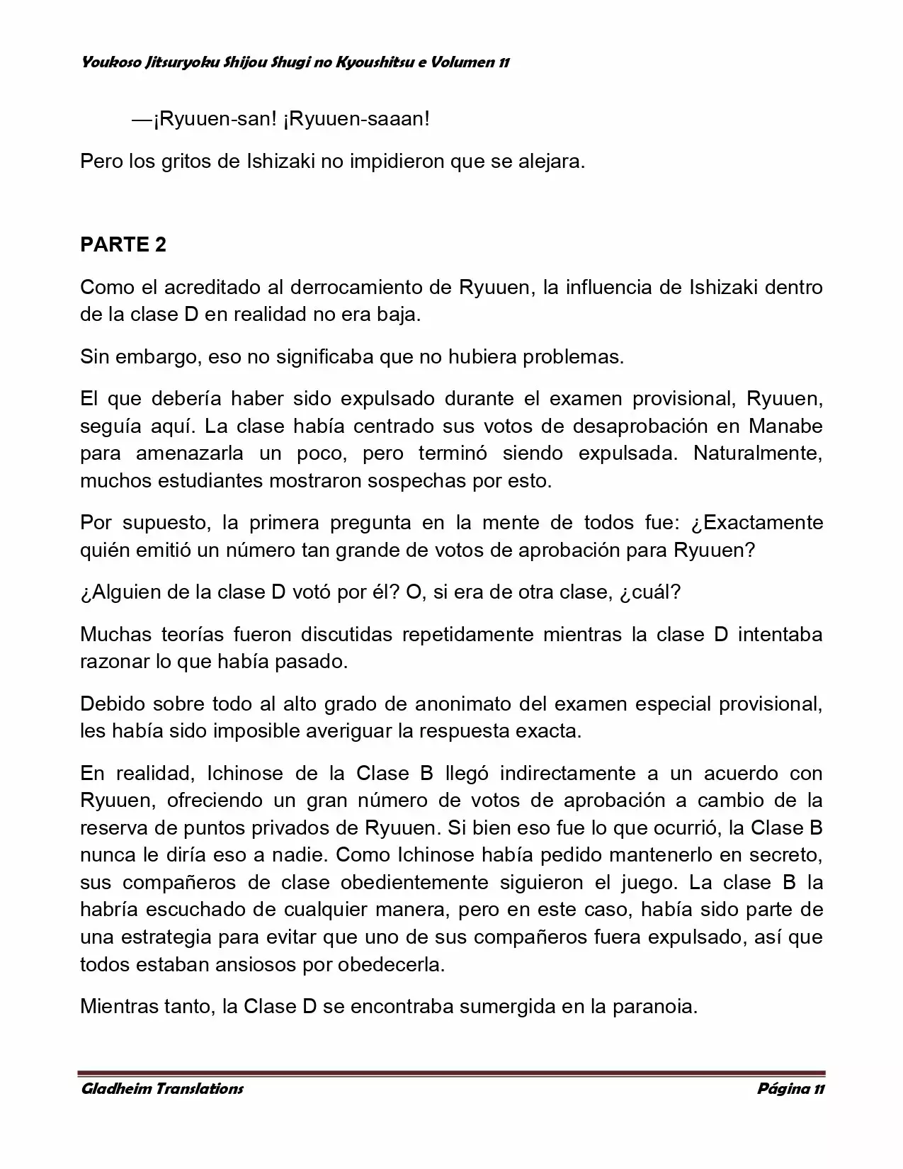 Página 11 del Manga