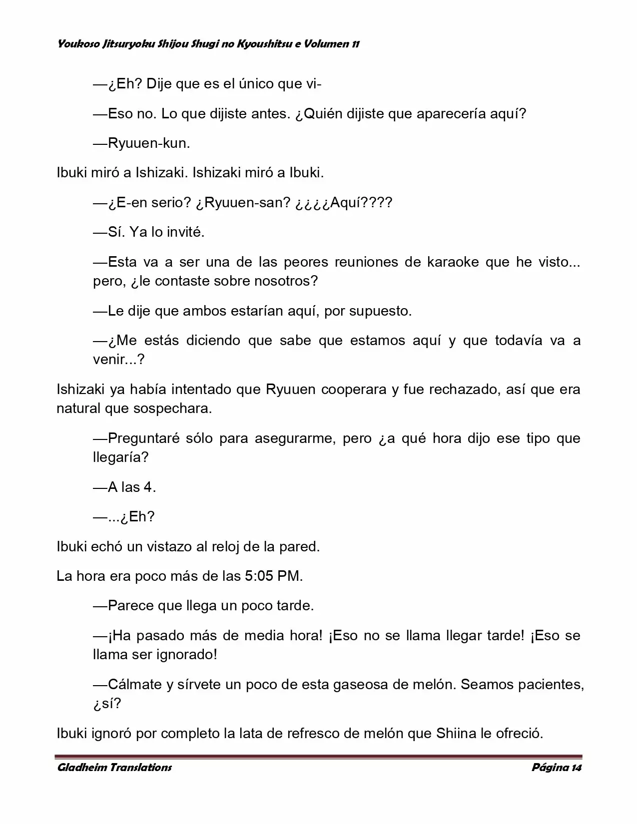 Página 14 del Manga