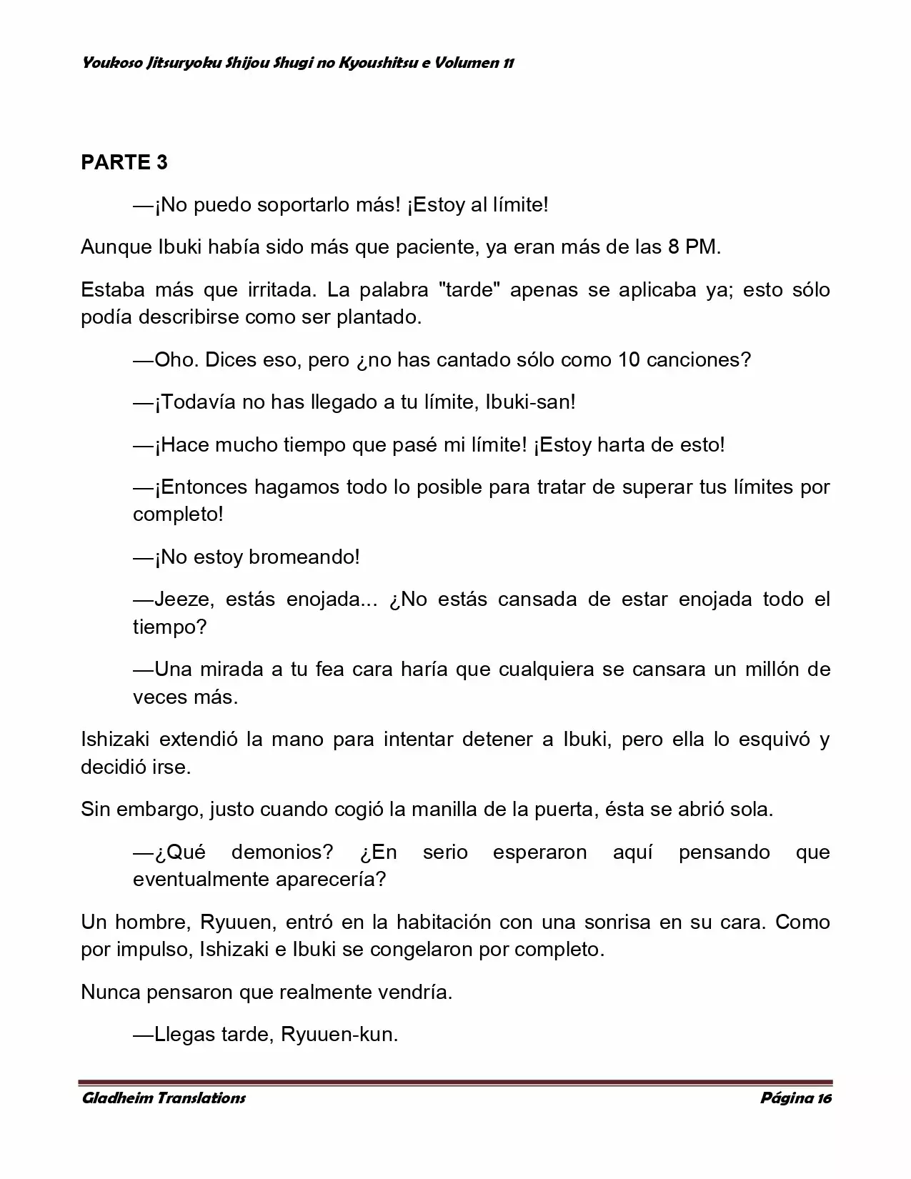 Página 16 del Manga