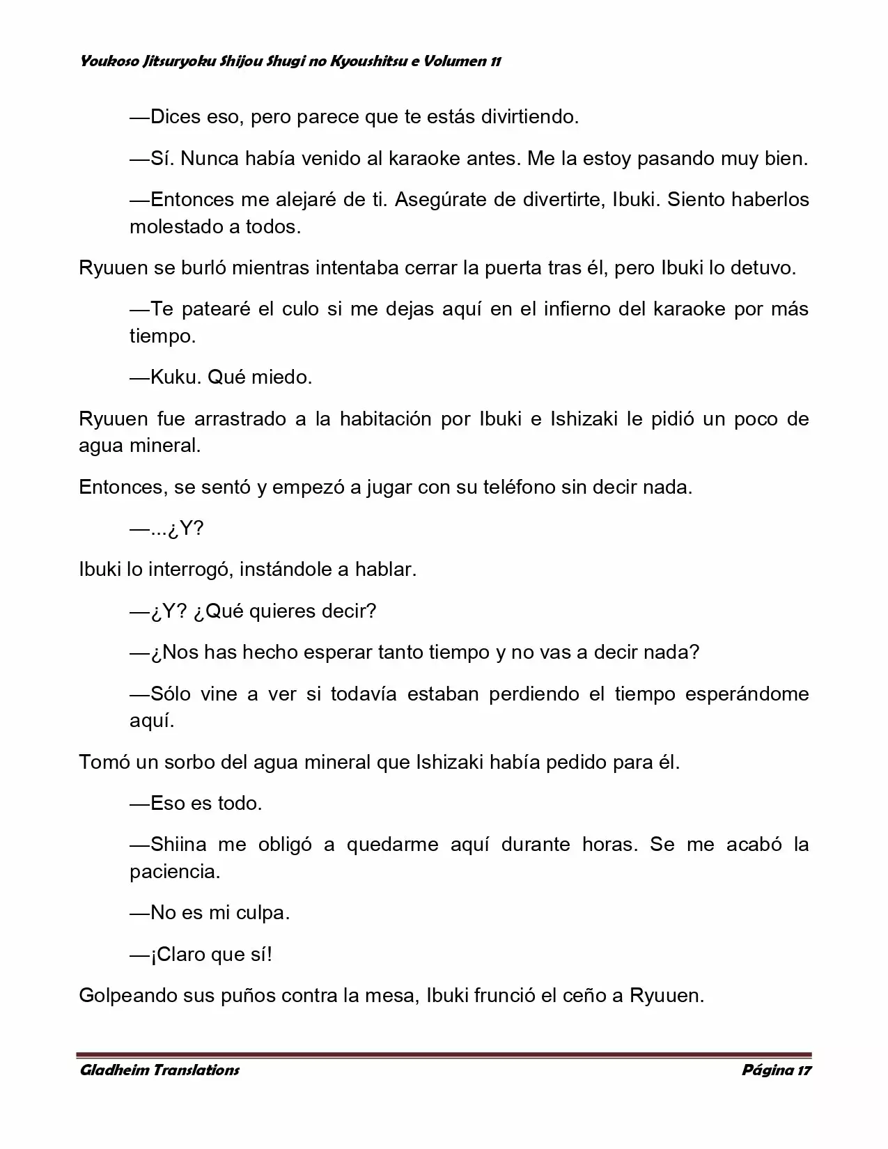 Página 17 del Manga