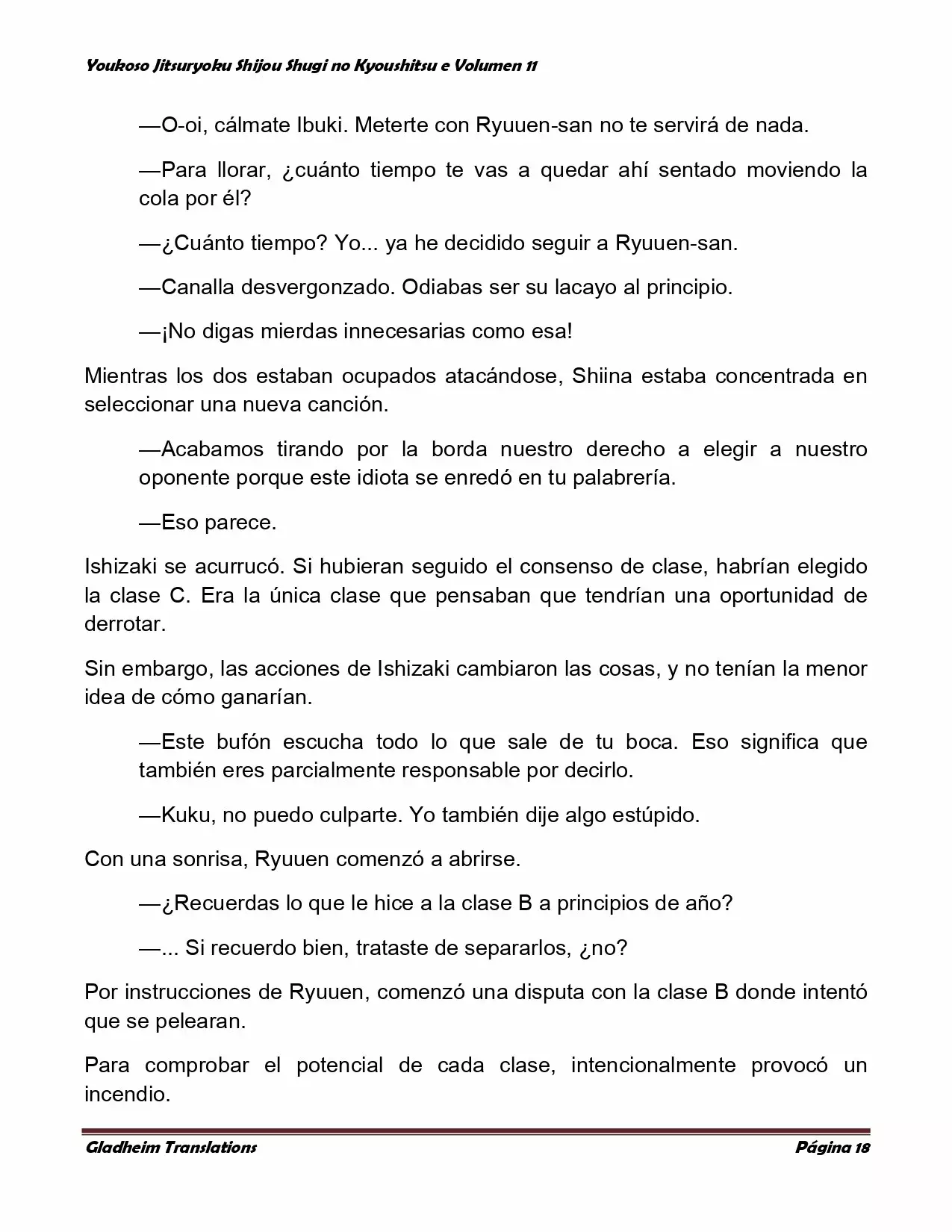 Página 18 del Manga