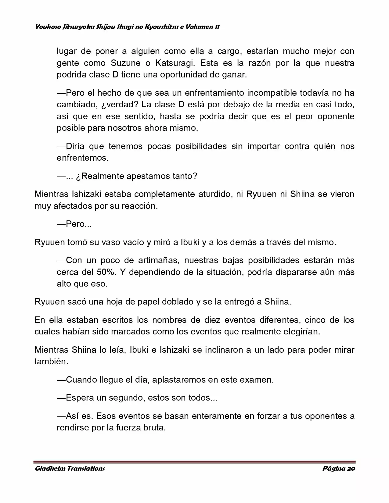 Página 20 del Manga