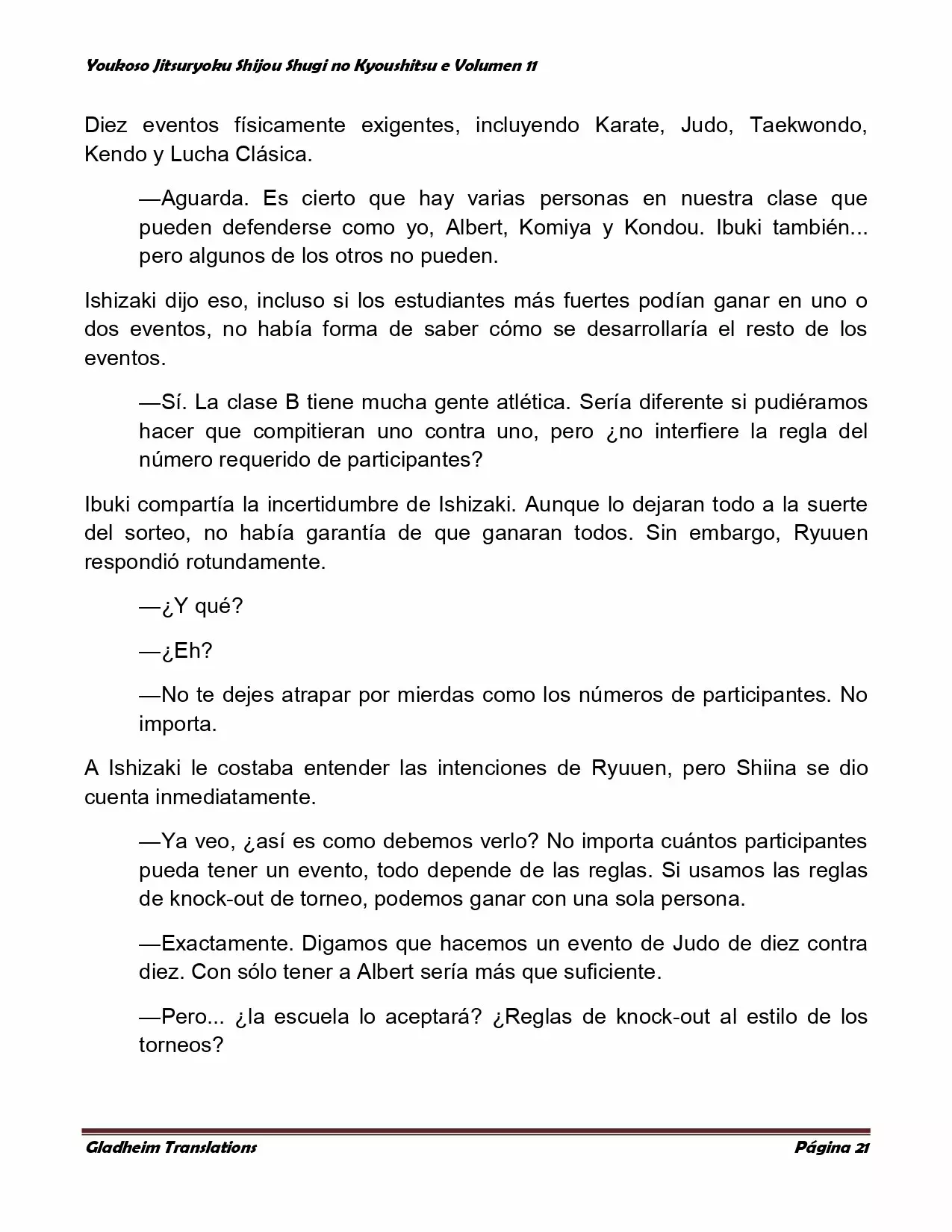 Página 21 del Manga