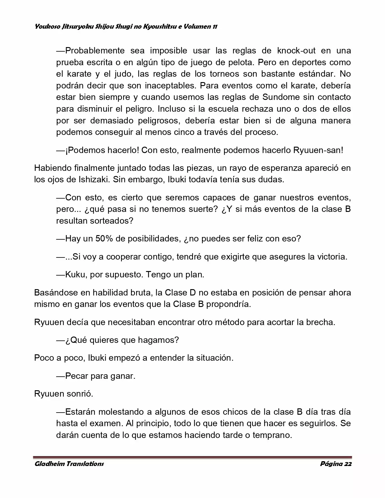 Página 22 del Manga