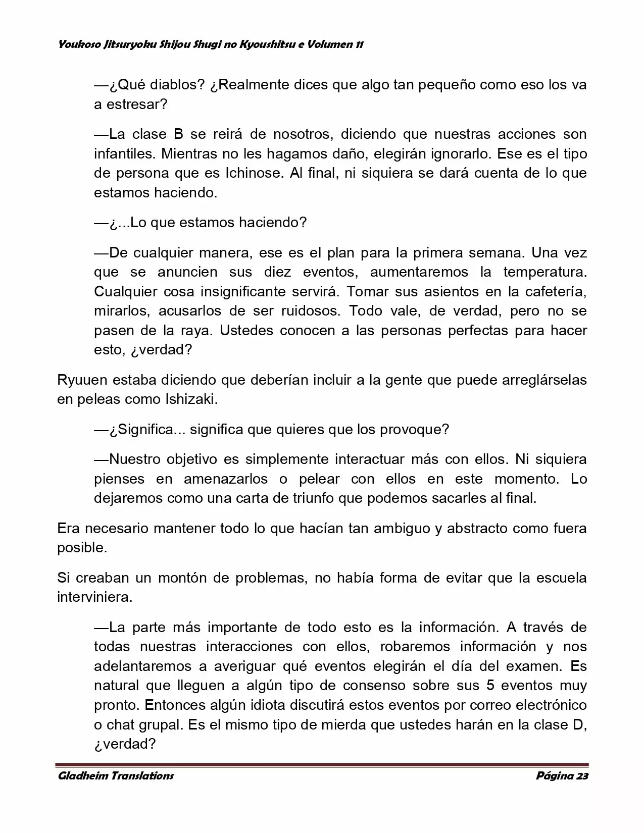 Página 23 del Manga